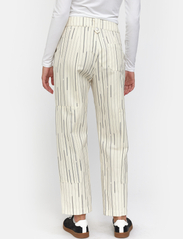 Esme Studios - ESFrankie Pants - straight leg trousers - buttercream stripes - 3