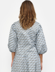 Esme Studios - ESChanna 3/4 Shirt - long-sleeved blouses - shadow checks - 3