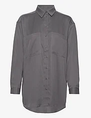 Esme Studios - ESLeonora LS Shirt - long-sleeved shirts - magnet - 0