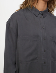 Esme Studios - ESLeonora LS Shirt - long-sleeved shirts - magnet - 4