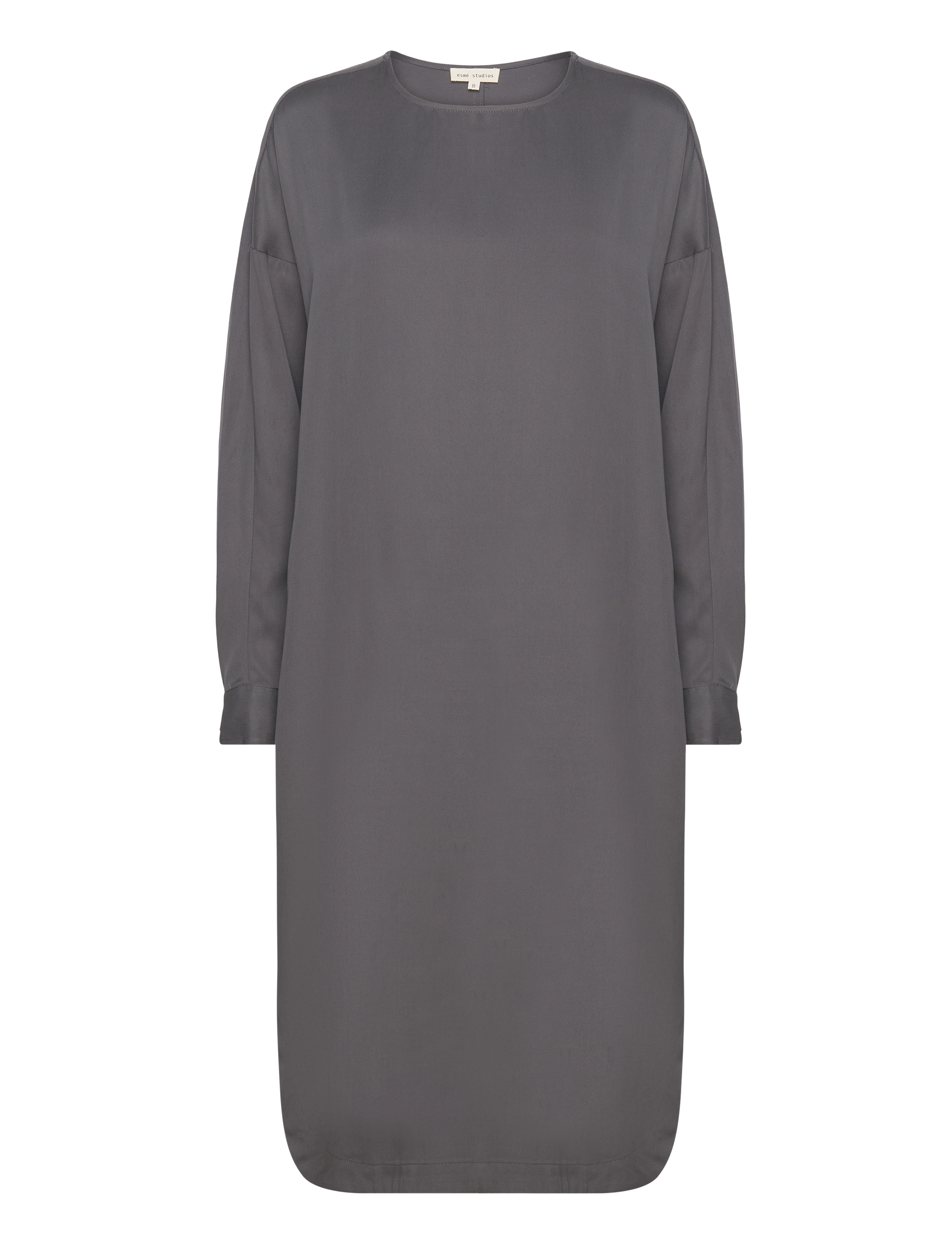 Esme Studios ESBianca LS Dress - Kjoler - MAGNET / grey