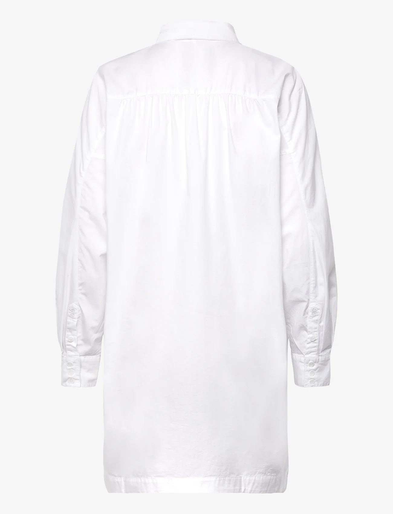 Esme Studios - ESEllinor LS Long Shirt - long-sleeved shirts - snow white - 1