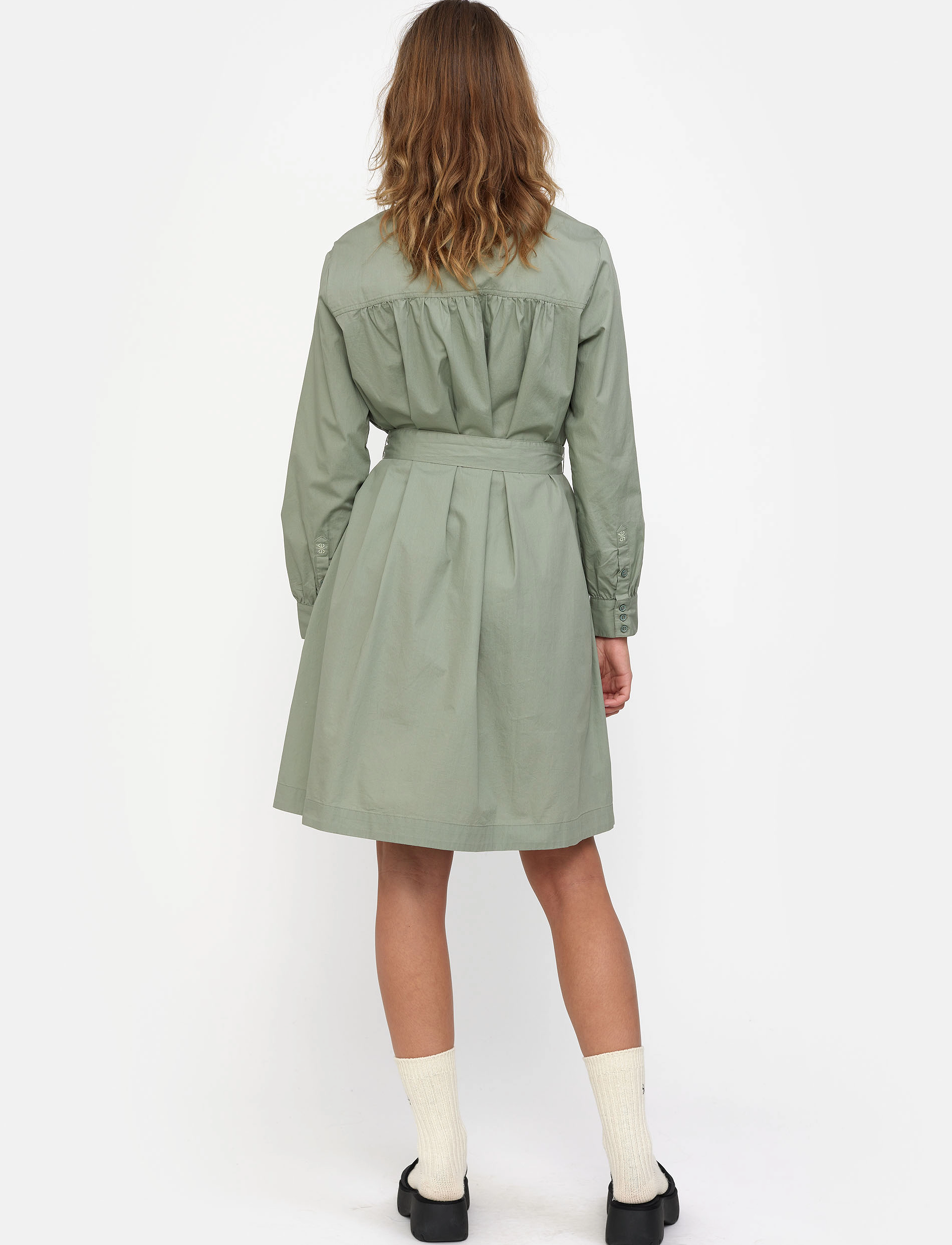 Esme Studios - ESEllinor LS Dress - skjortekjoler - shadow - 3