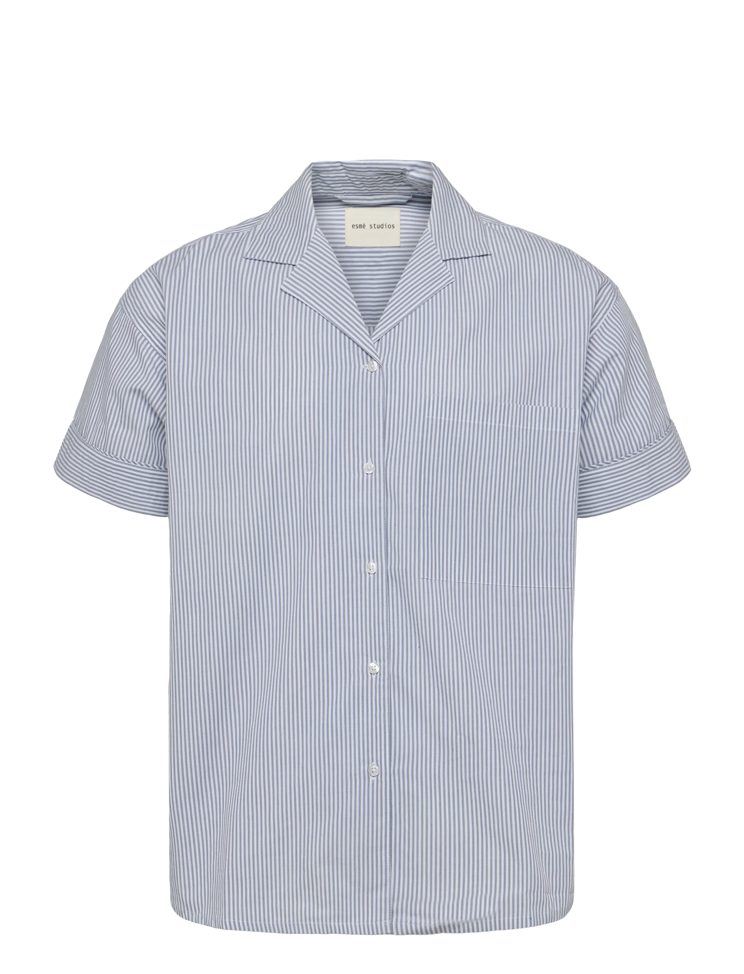 Esme Studios ESRuby Resort Shirt GOTS - Kläder - TRADEWINDS STRIPES / blue