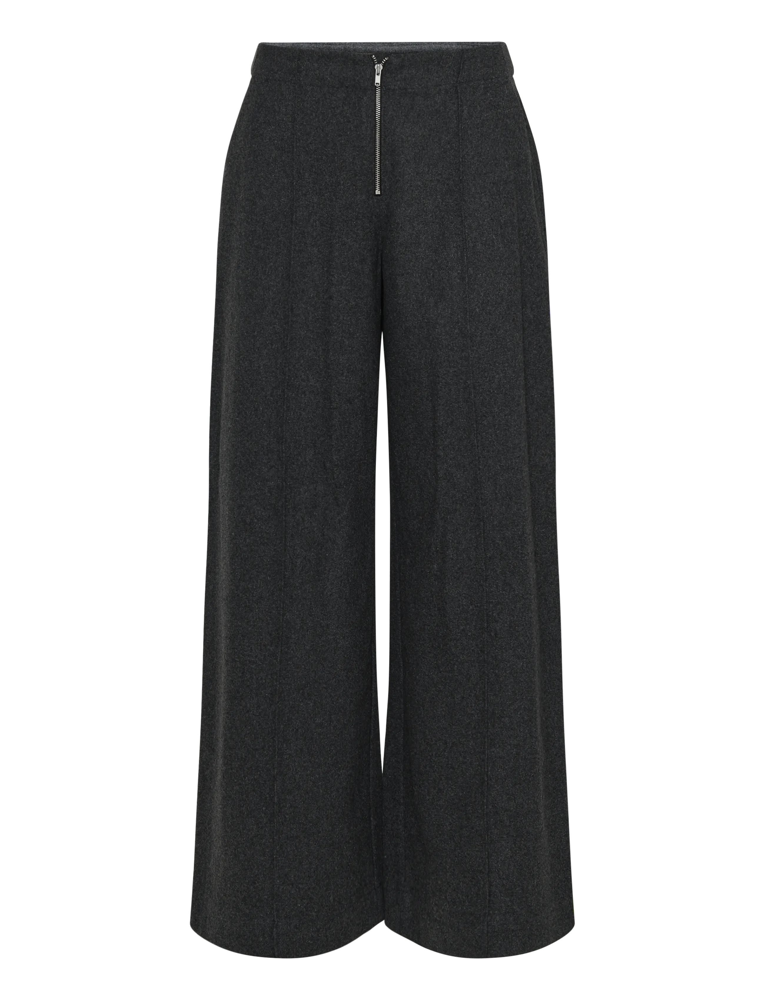 Esme Studios ESBez Wool Pants GRS - Kläder - GRAY MELANGE / grey