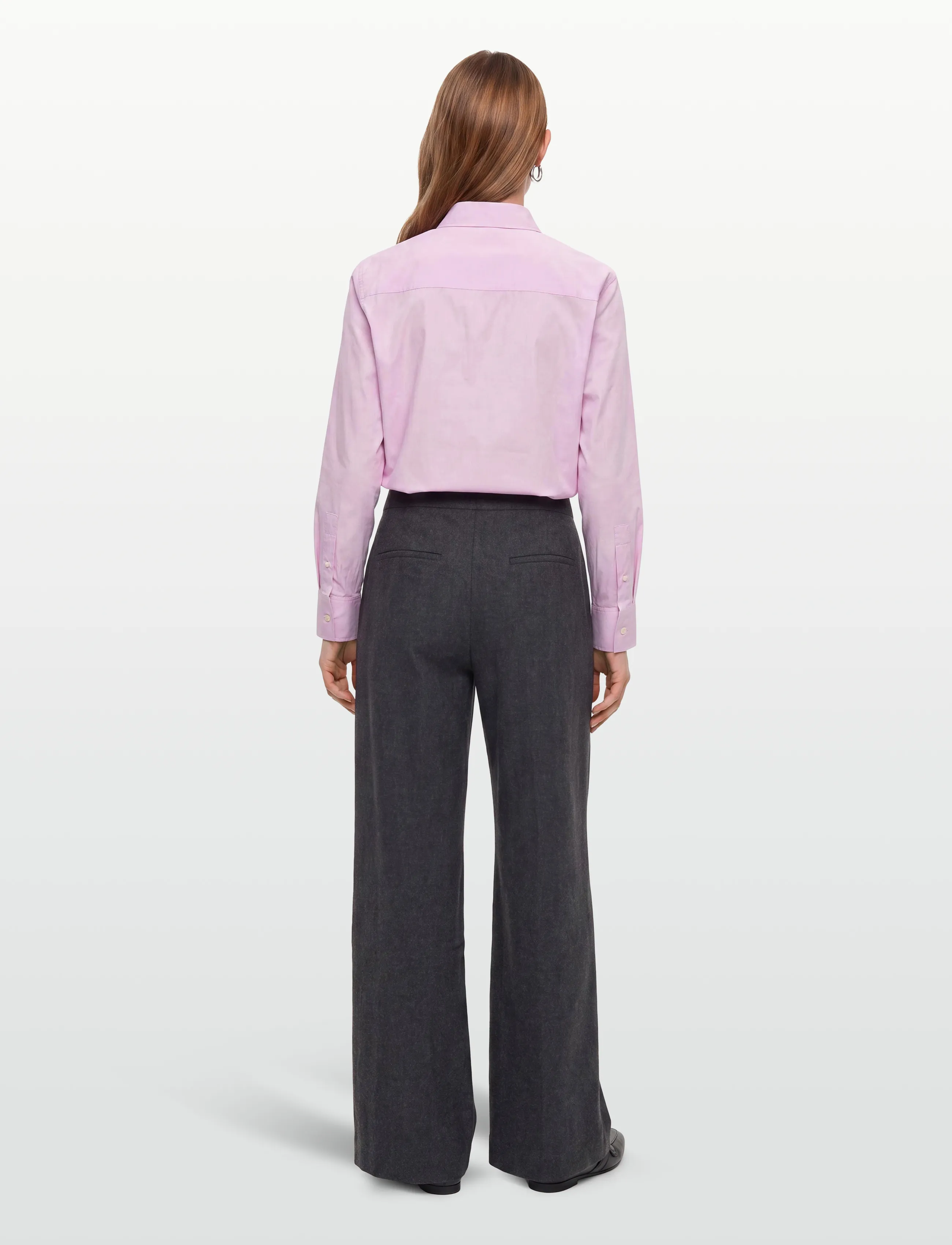 Esme Studios - ESBez Wool Pants GRS - party wear at outlet prices - gray melange - 4