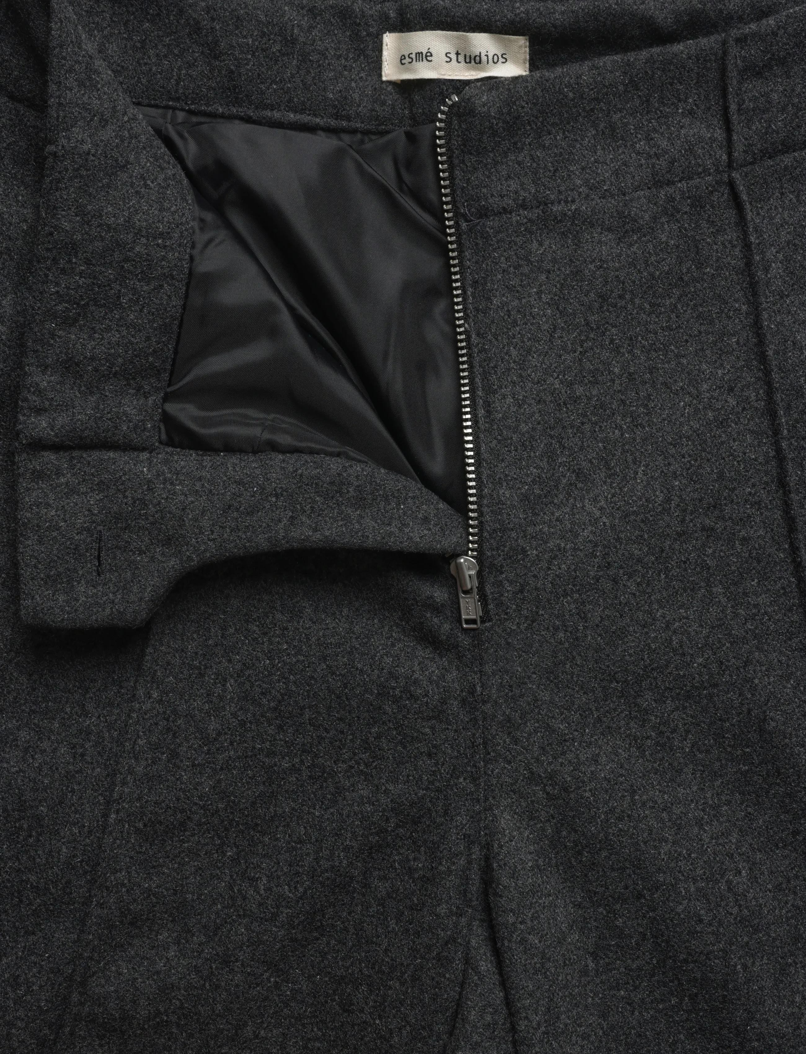 Esme Studios - ESBez Wool Pants GRS - festkläder till outletpriser - gray melange - 3