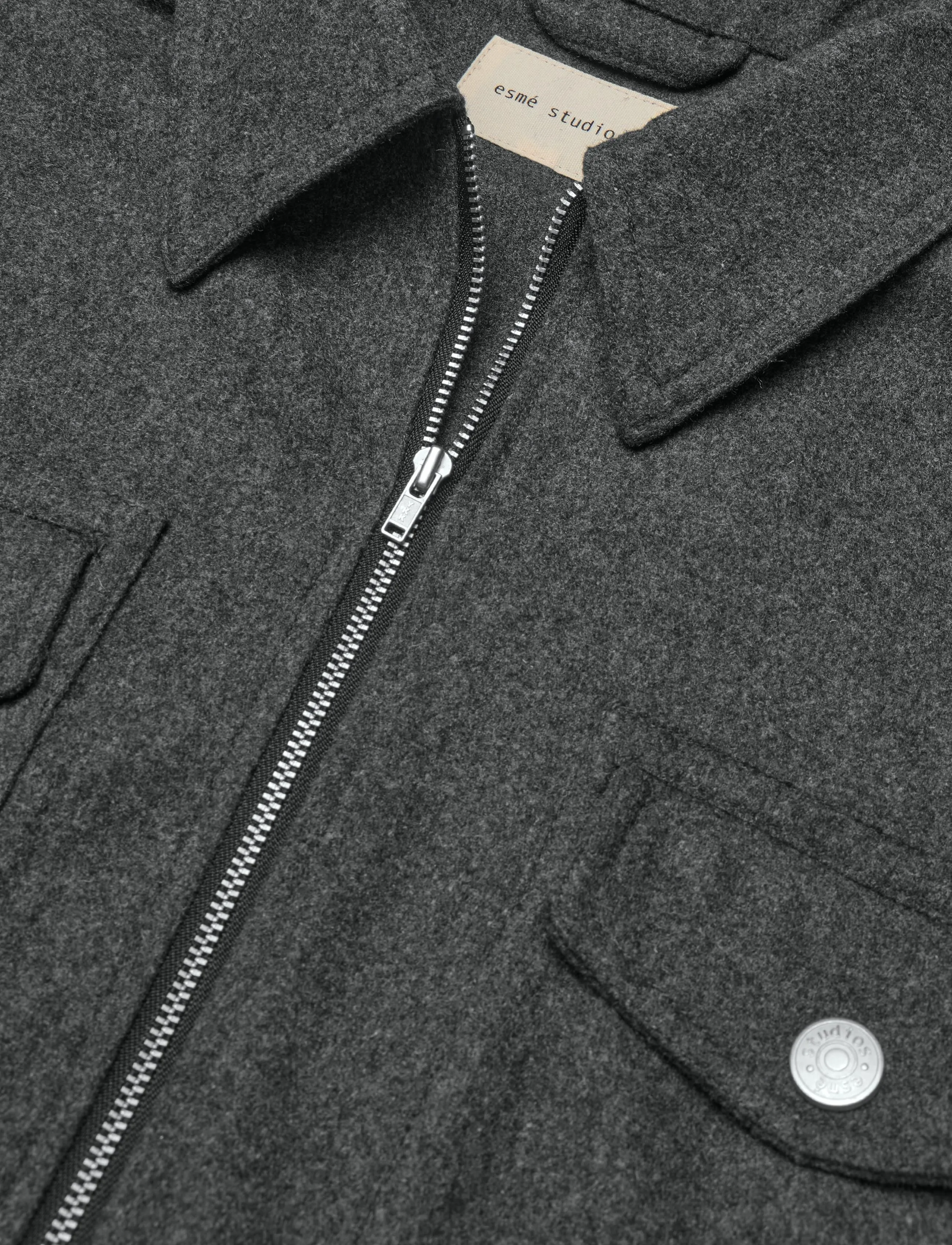 Esme Studios - ESBez Wool Jacket GRS - gray melange - 2