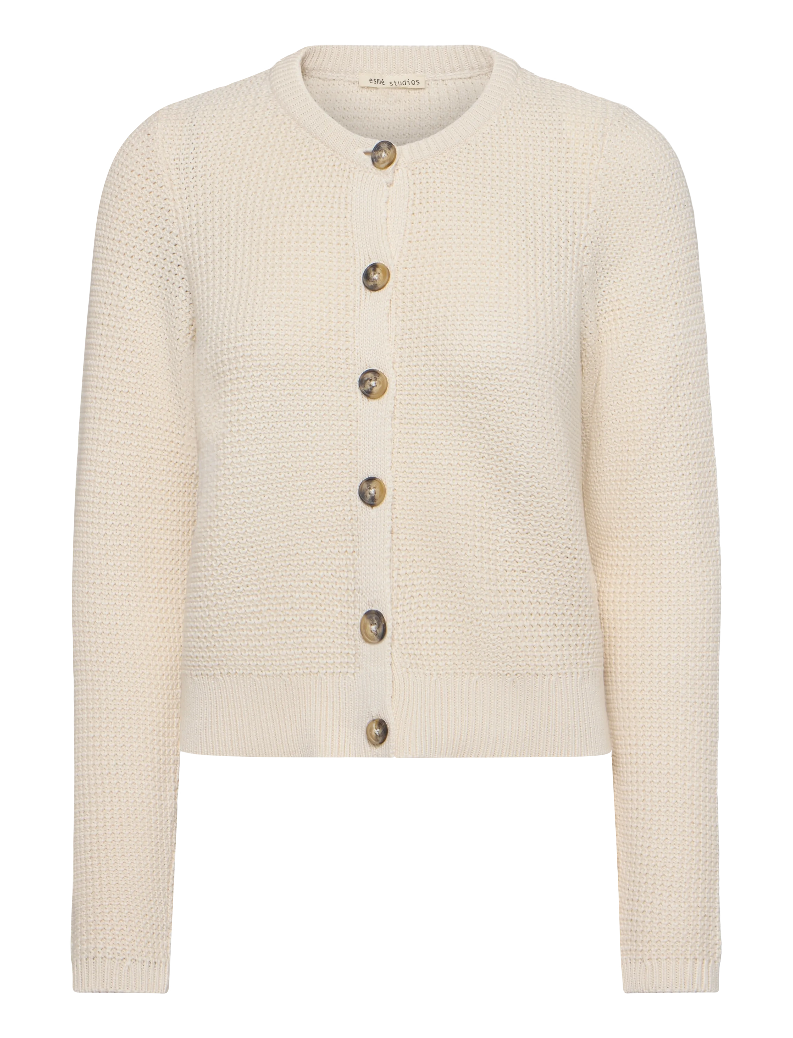 Esme Studios ESCilla Knit Cardigan - Kläder - PRISTINE / cream