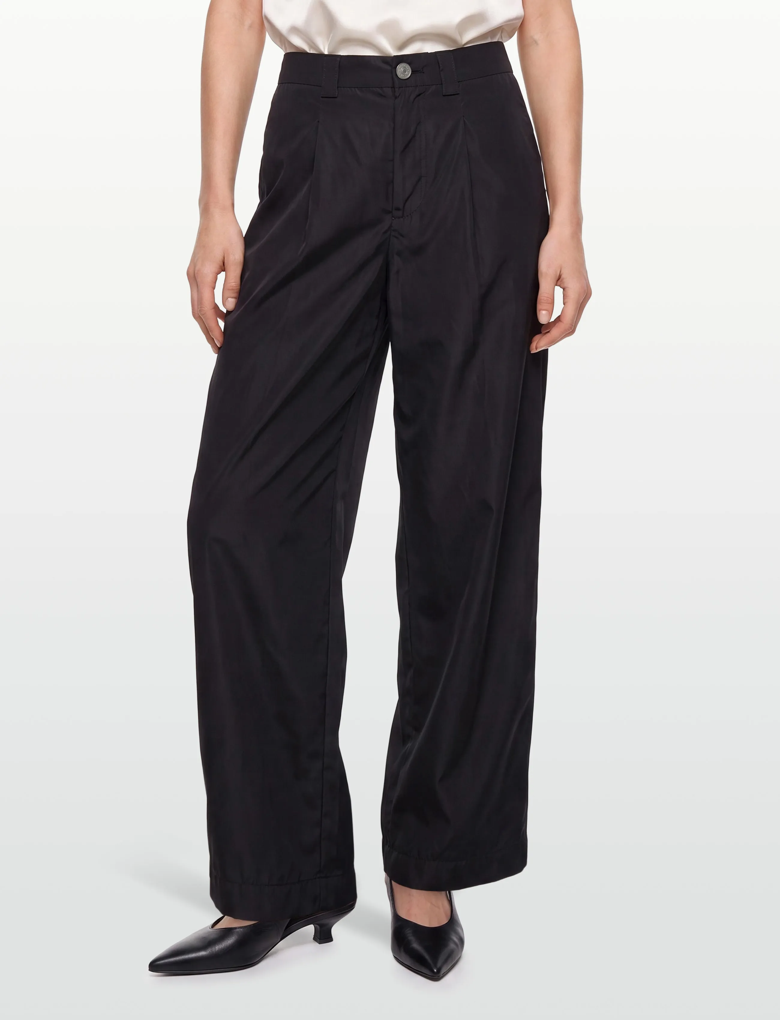Esme Studios - ESBora Pants GRS - bukser med lige ben - black - 3