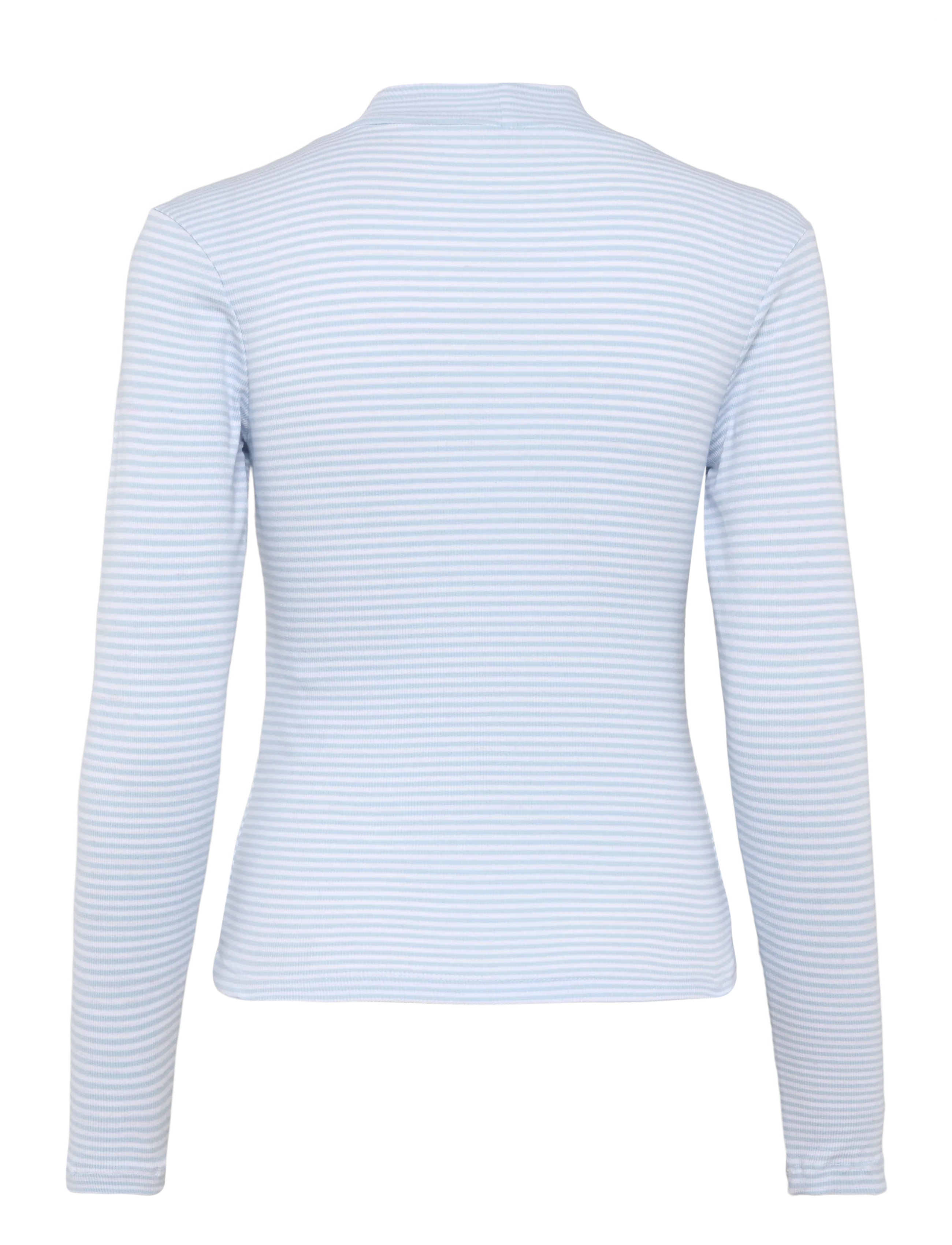 Esme Studios - ESBlossom Stripe LS Turtleneck GOTS - rullekraver - kentucky blue - 1