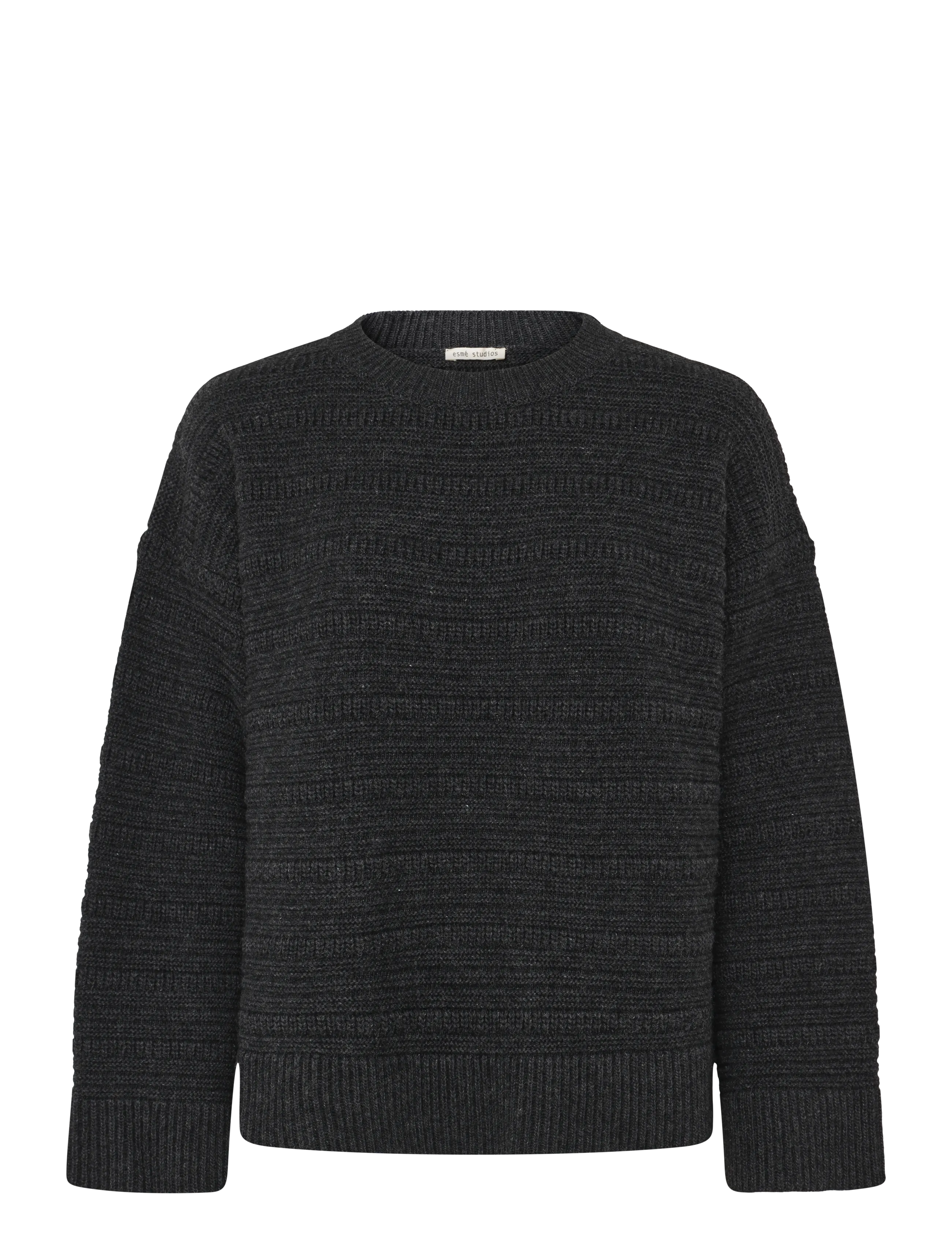 ESME STUDIOS Esiwona Pullover Knit Gots Grau - M - Damen