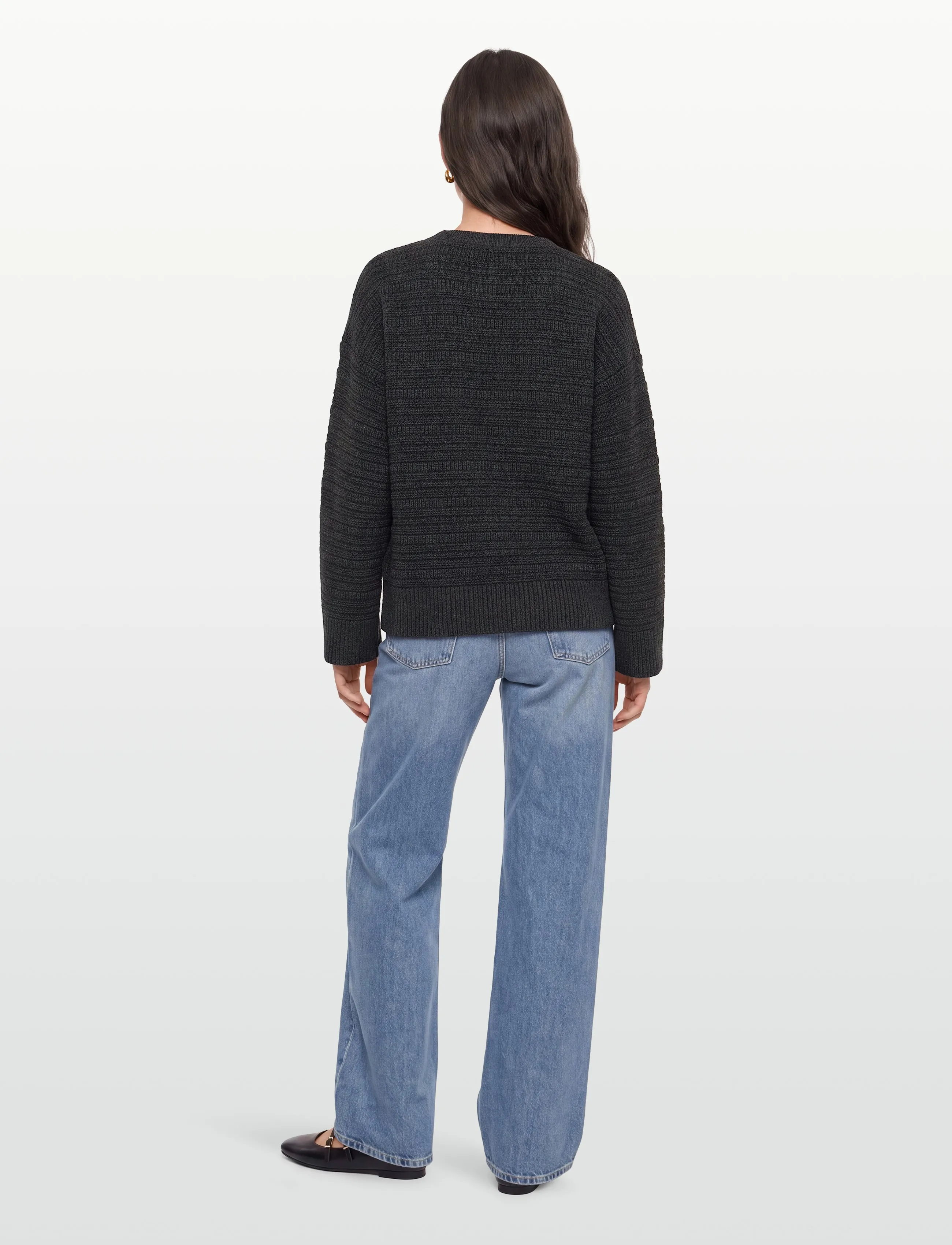 Esme Studios - ESIwona Pullover Knit GOTS - jumpers - gray melange - 4