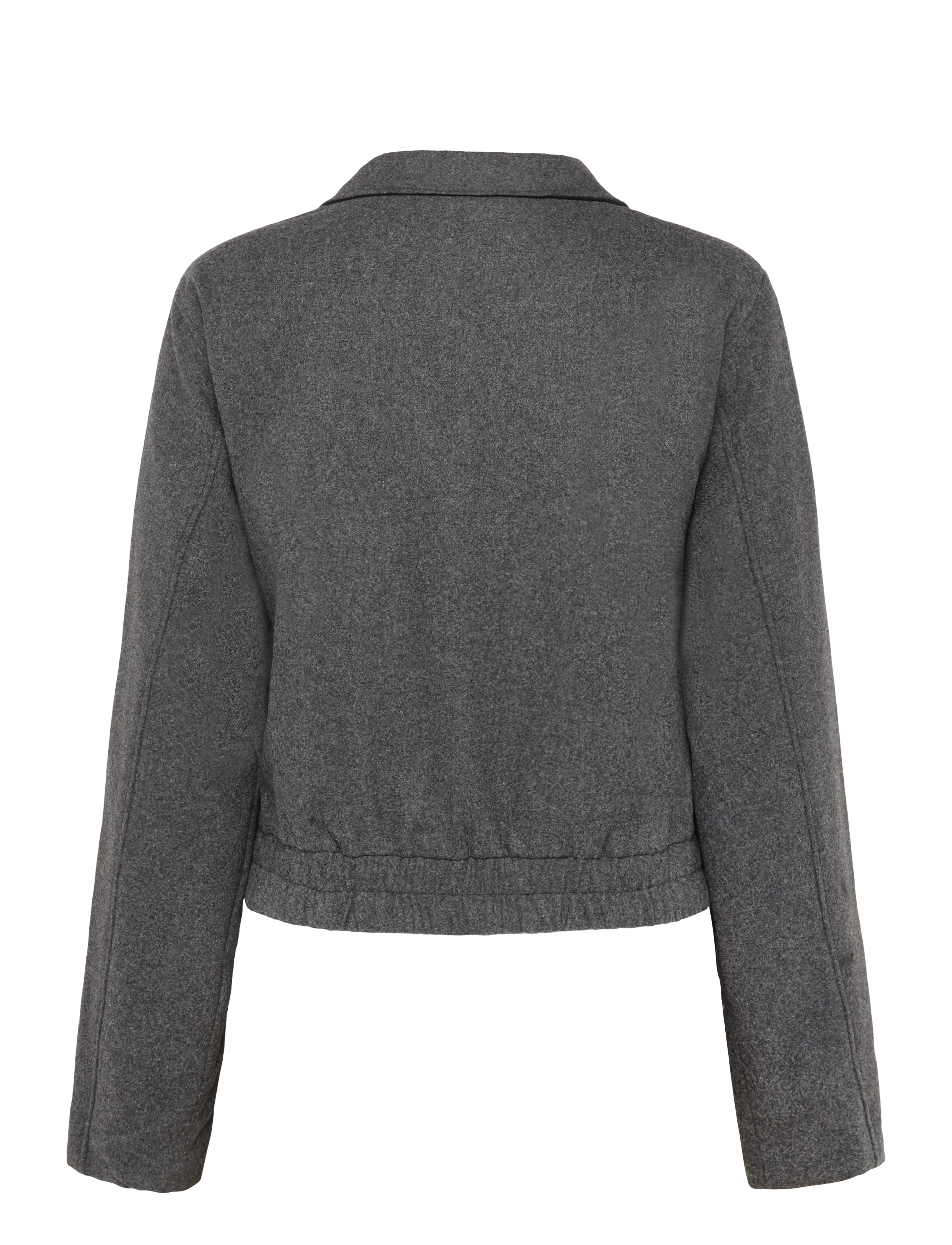Esme Studios - ESBalmi Short Wool Jacket GRS - gray melange - 1