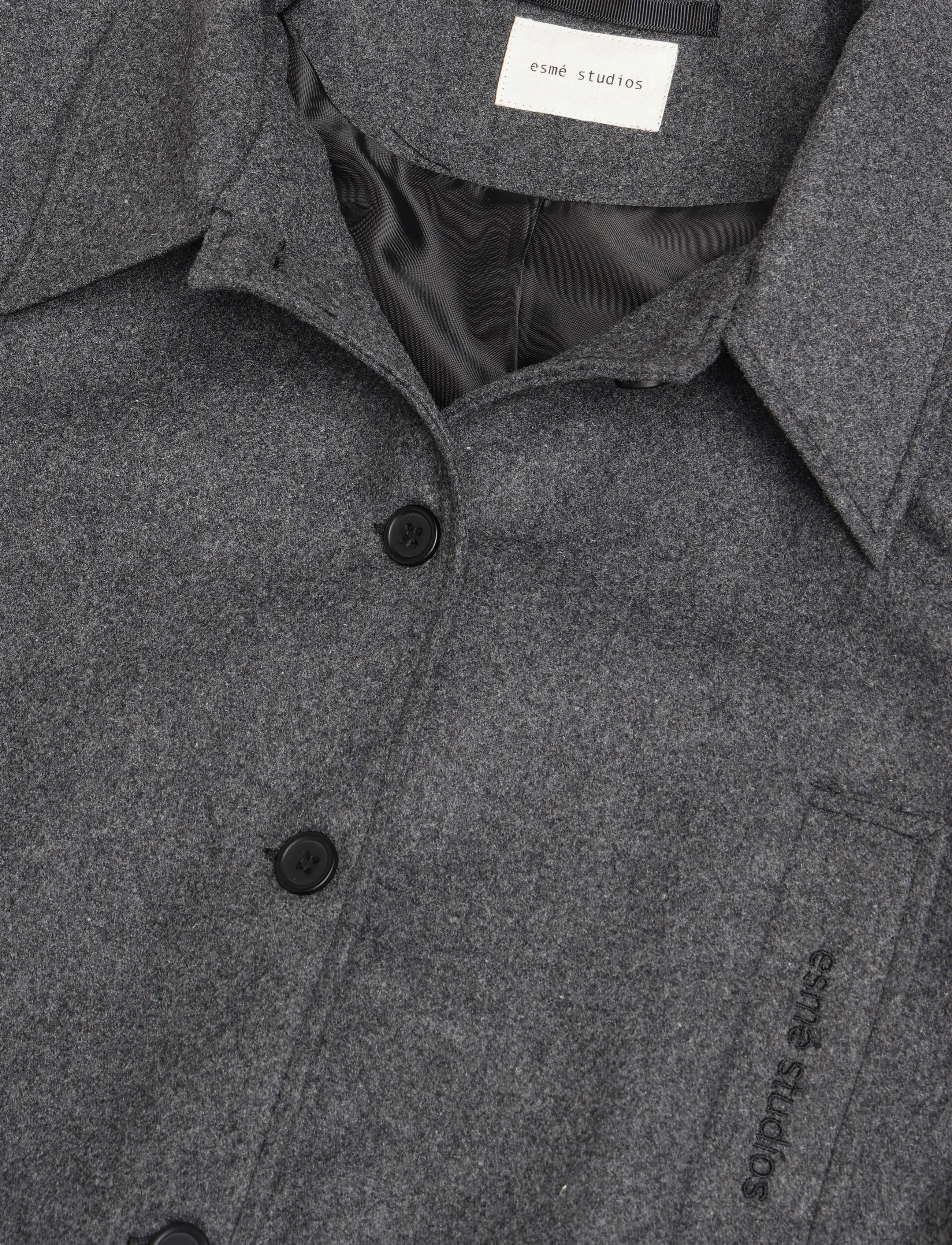 Esme Studios - ESBalmi Short Wool Jacket GRS - gray melange - 2