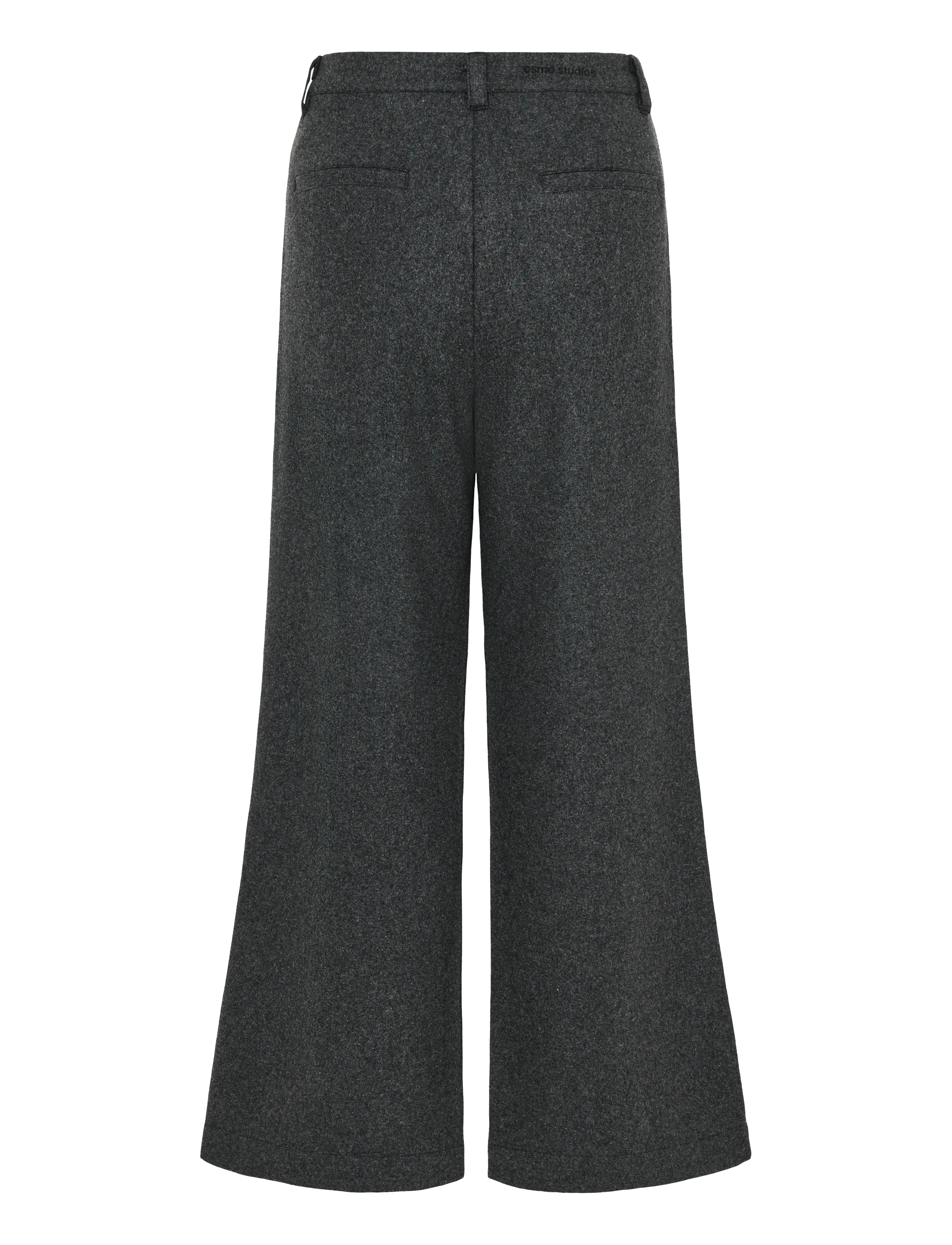 Esme Studios - ESBalmi Wool Pants GRS - gray melange - 1