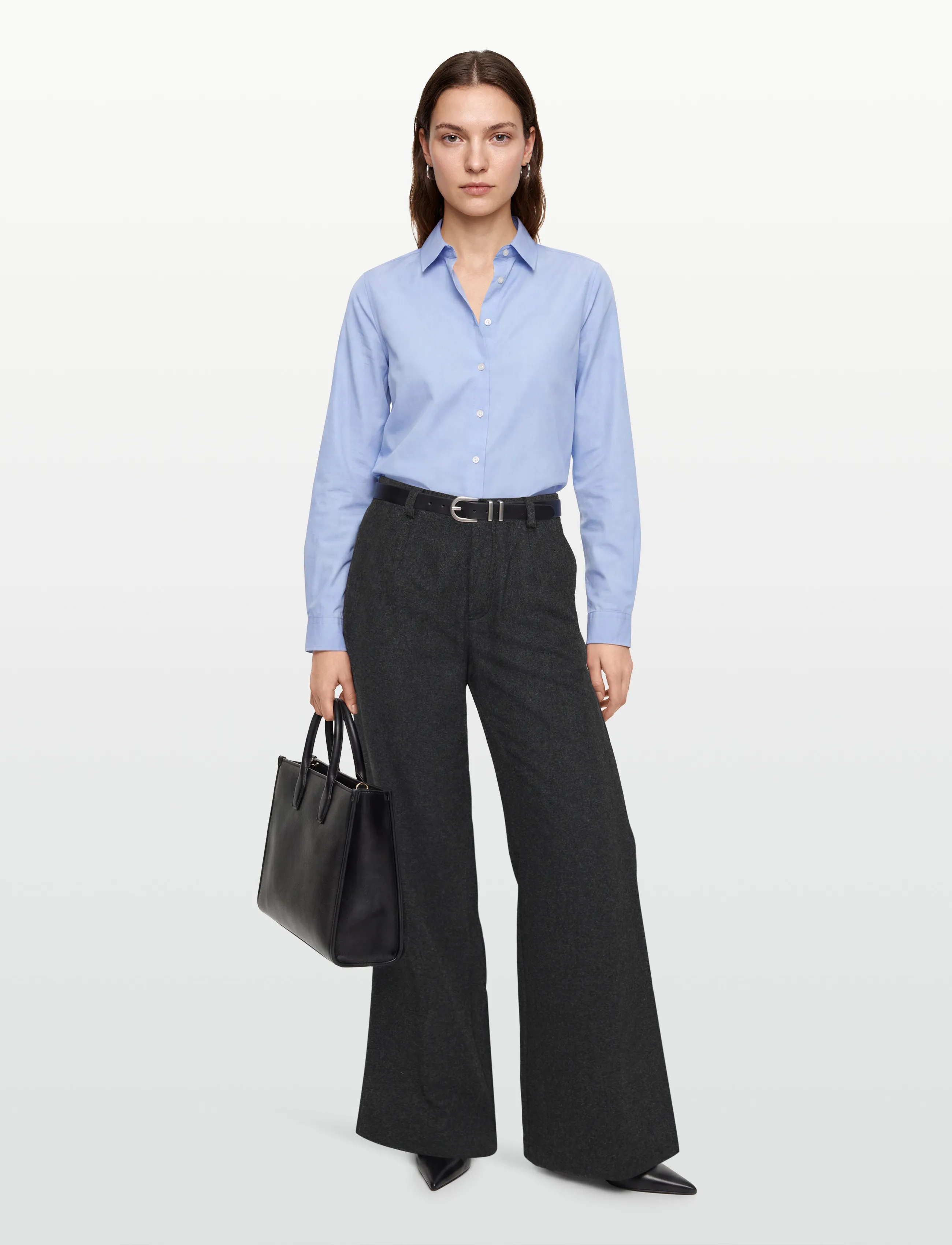 Esme Studios - ESBalmi Wool Pants GRS - festtøj til outletpriser - gray melange - 0