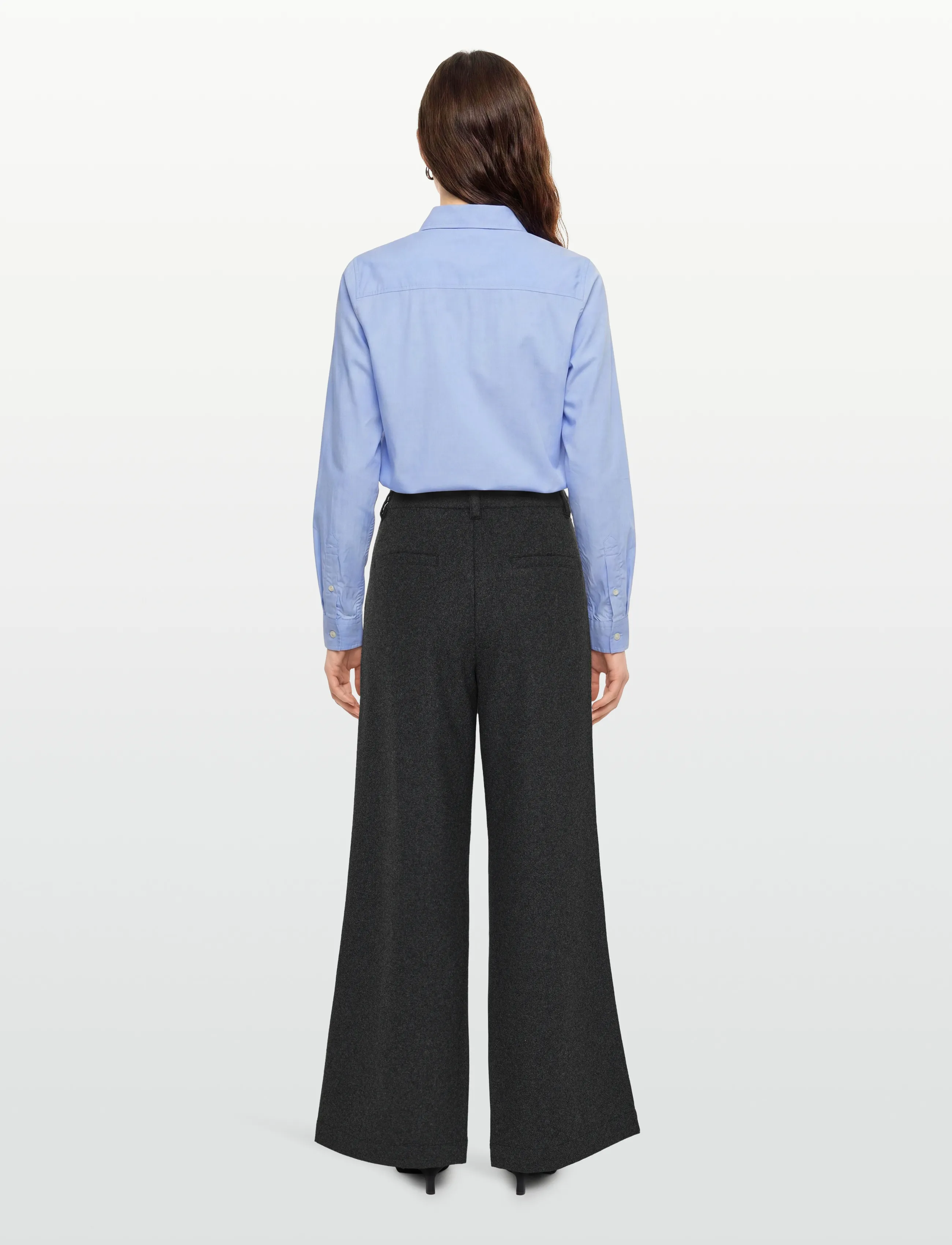 Esme Studios - ESBalmi Wool Pants GRS - festtøj til outletpriser - gray melange - 4