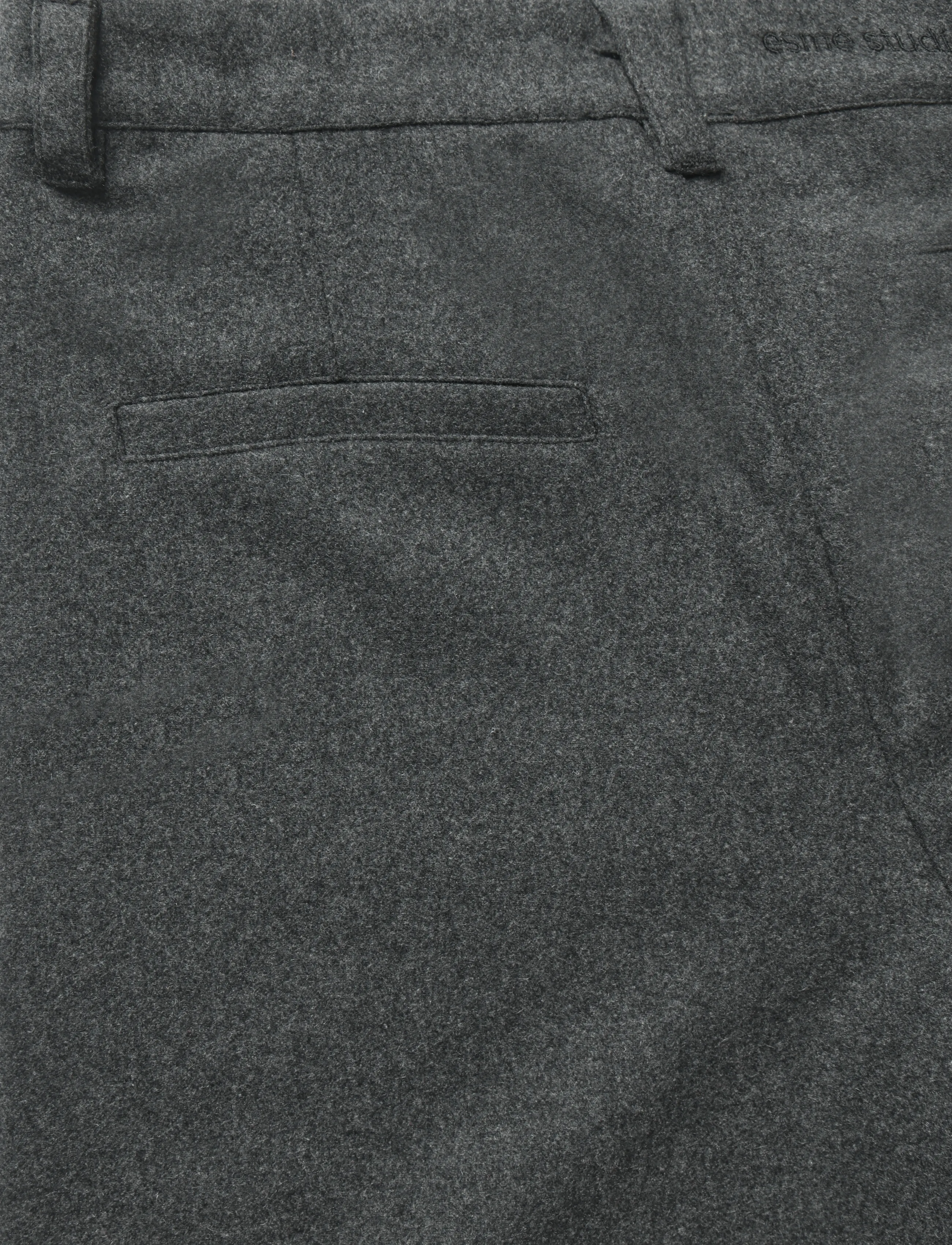 Esme Studios - ESBalmi Wool Pants GRS - gray melange - 4