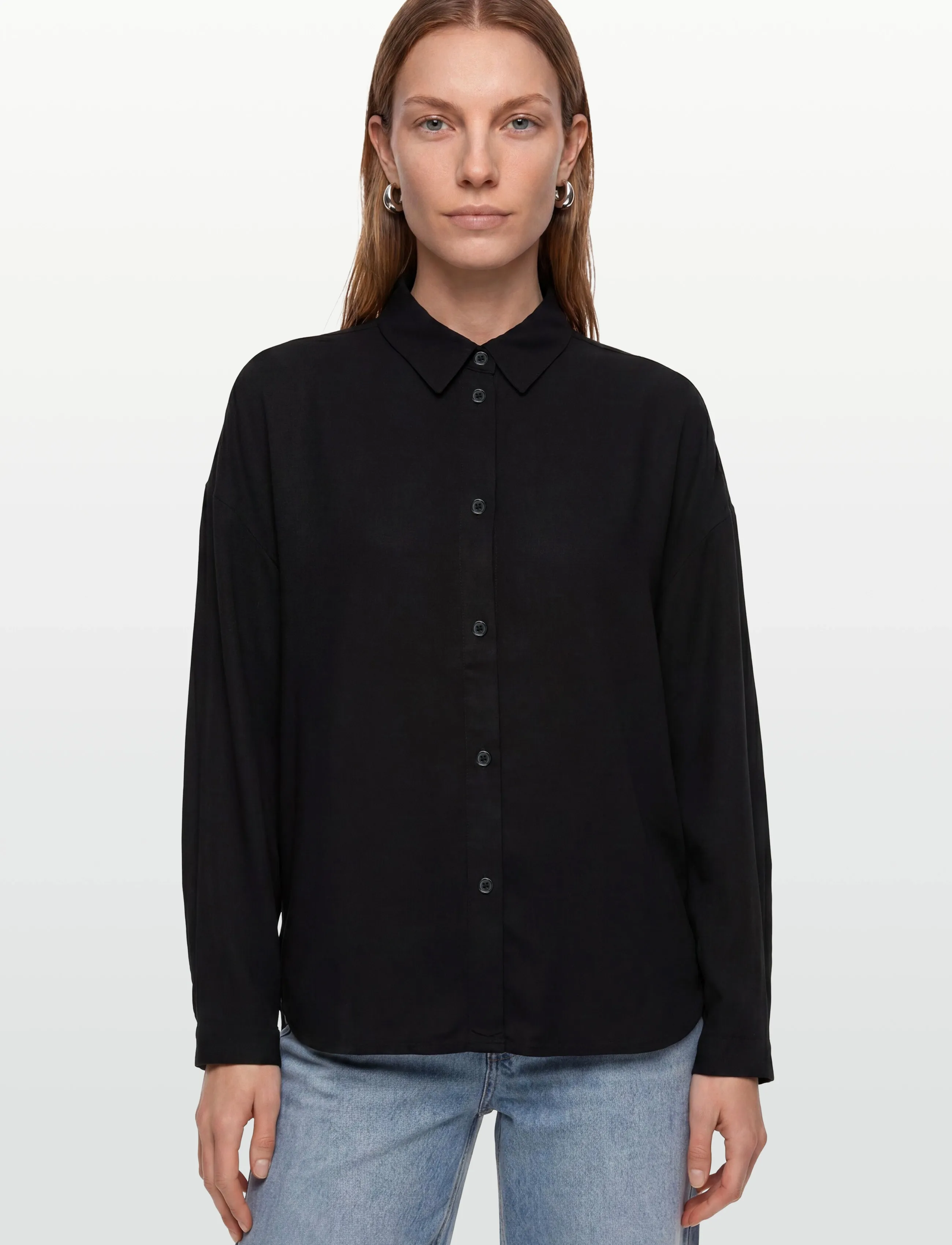 Esme Studios - ESTinka Shirt - long-sleeved shirts - black - 3