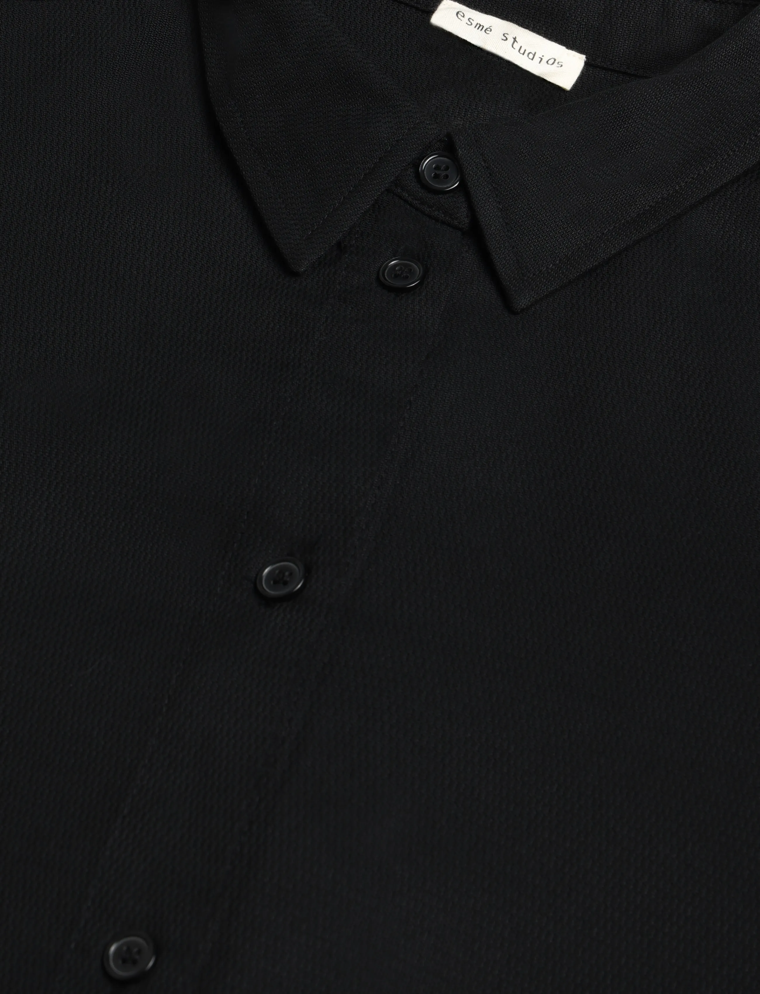 Esme Studios - ESTinka Shirt - long-sleeved shirts - black - 5