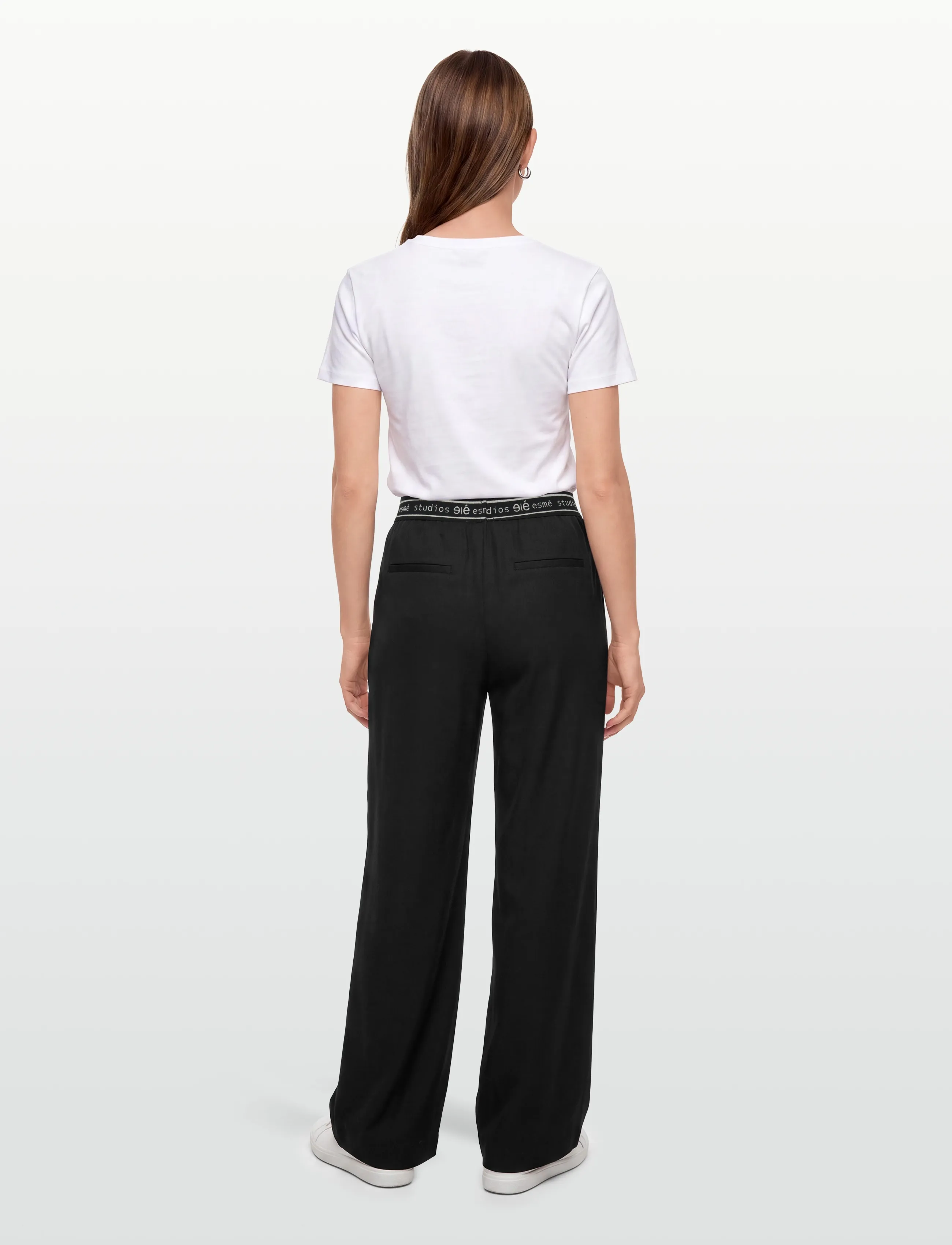 Esme Studios - ESTinka Pants - laia säärega püksid - black - 4