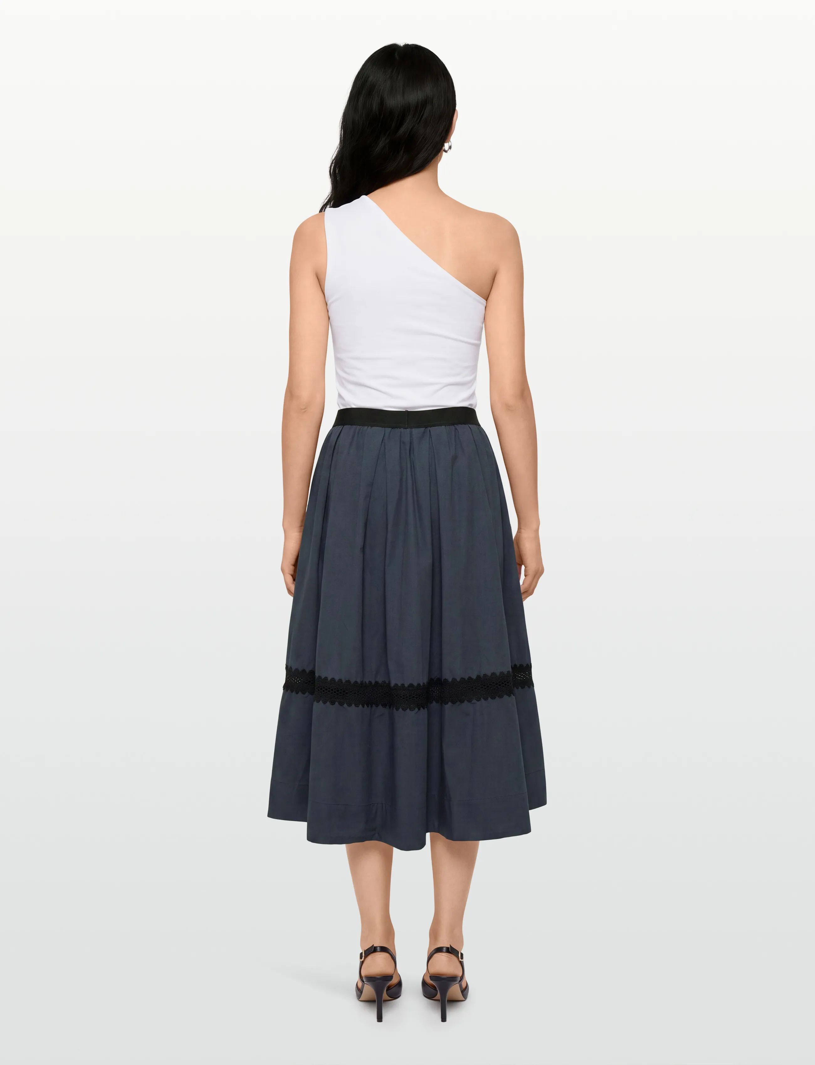Esme Studios - ESMalula Skirt - midiseelikud - blue nights - 4