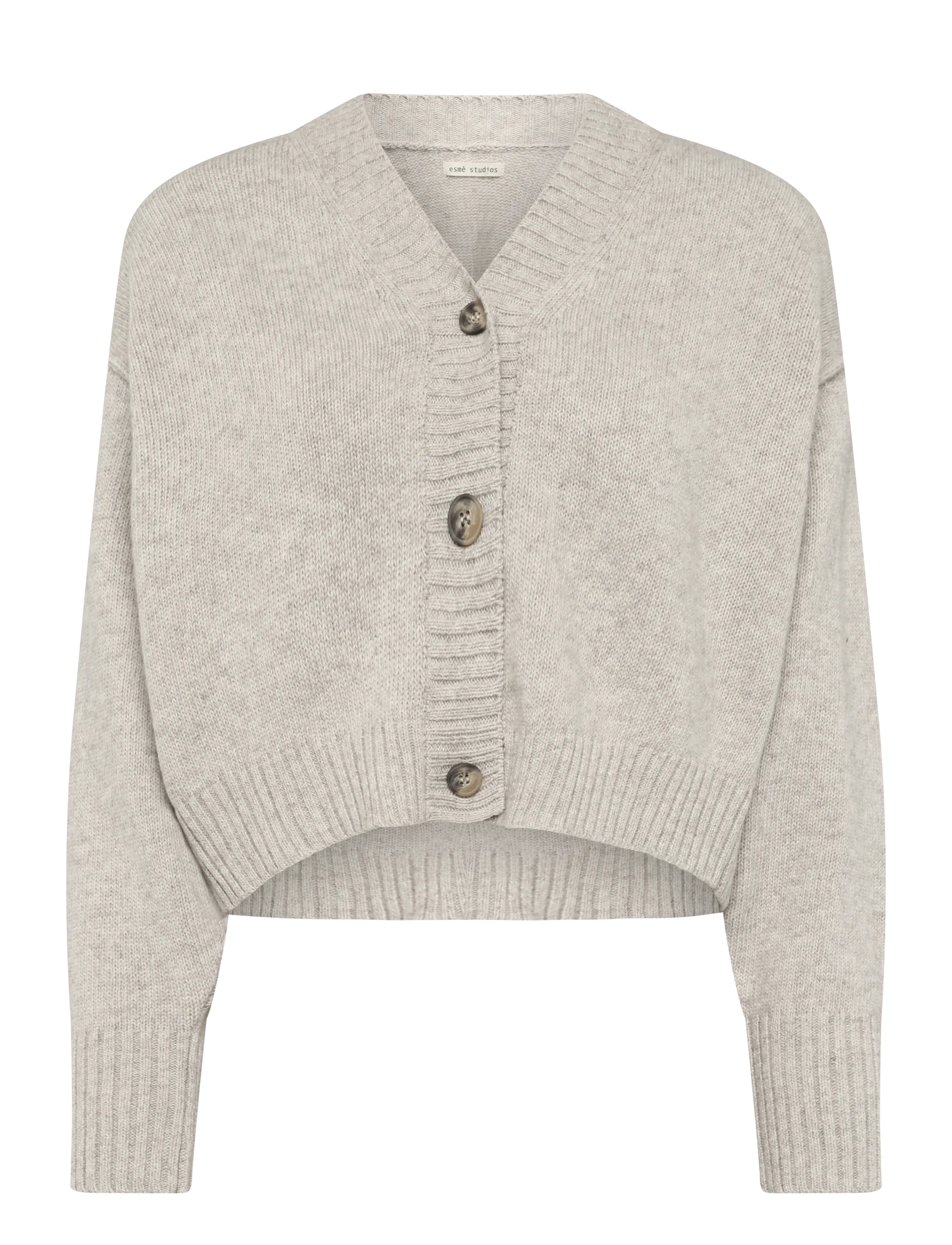 ESME STUDIOS Eselida Knit Cardigan Gots Beige - S - Damen