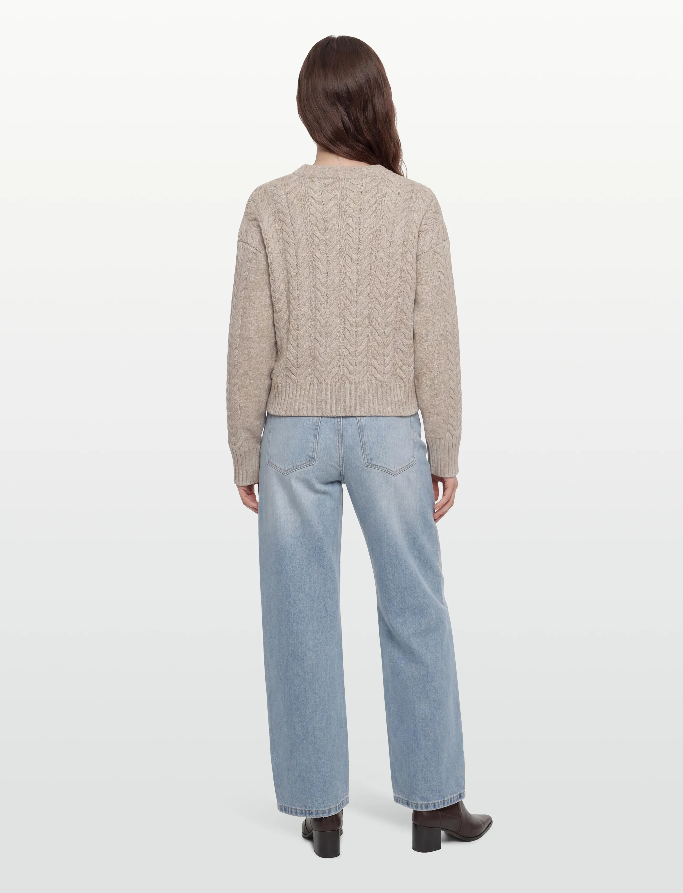 Esme Studios - ESElida O-neck Knit GOTS - džemprid - sand melange - 4