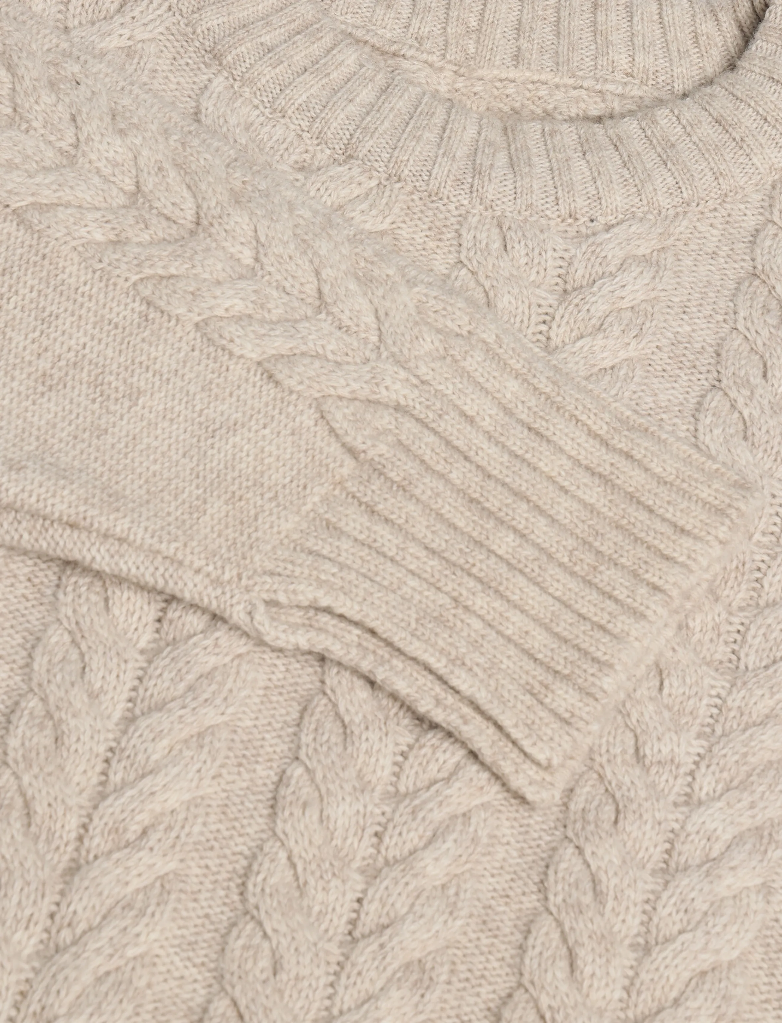 Esme Studios - ESElida O-neck Knit GOTS - džemprid - sand melange - 5