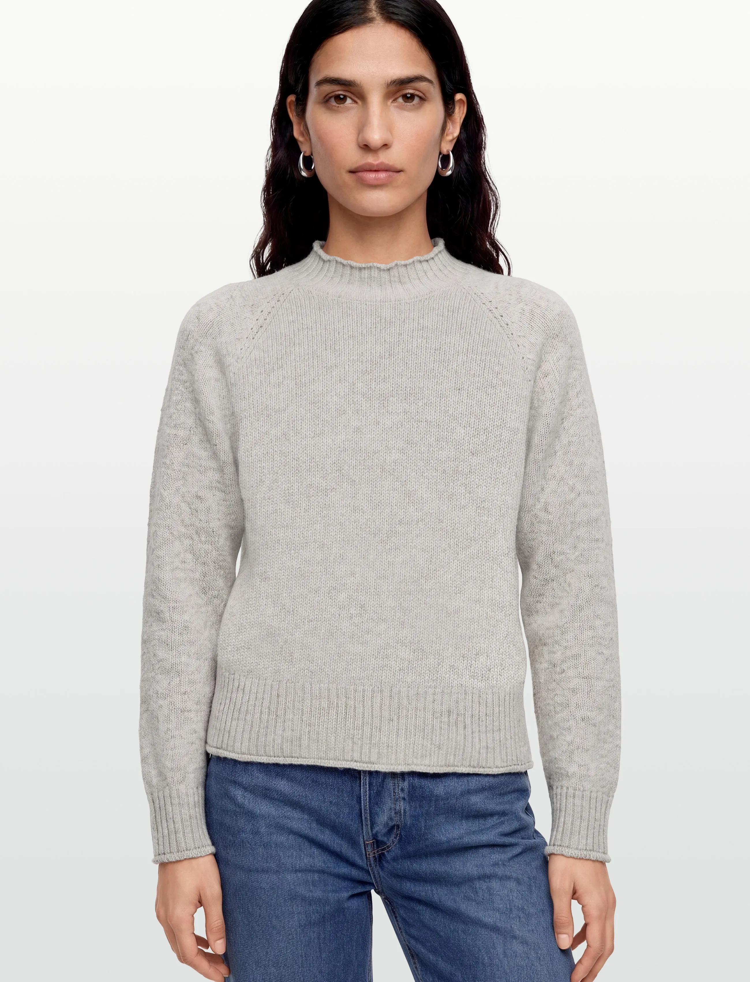 Esme Studios - ESElida Raglan Knit GOTS - tröjor - sand melange - 3