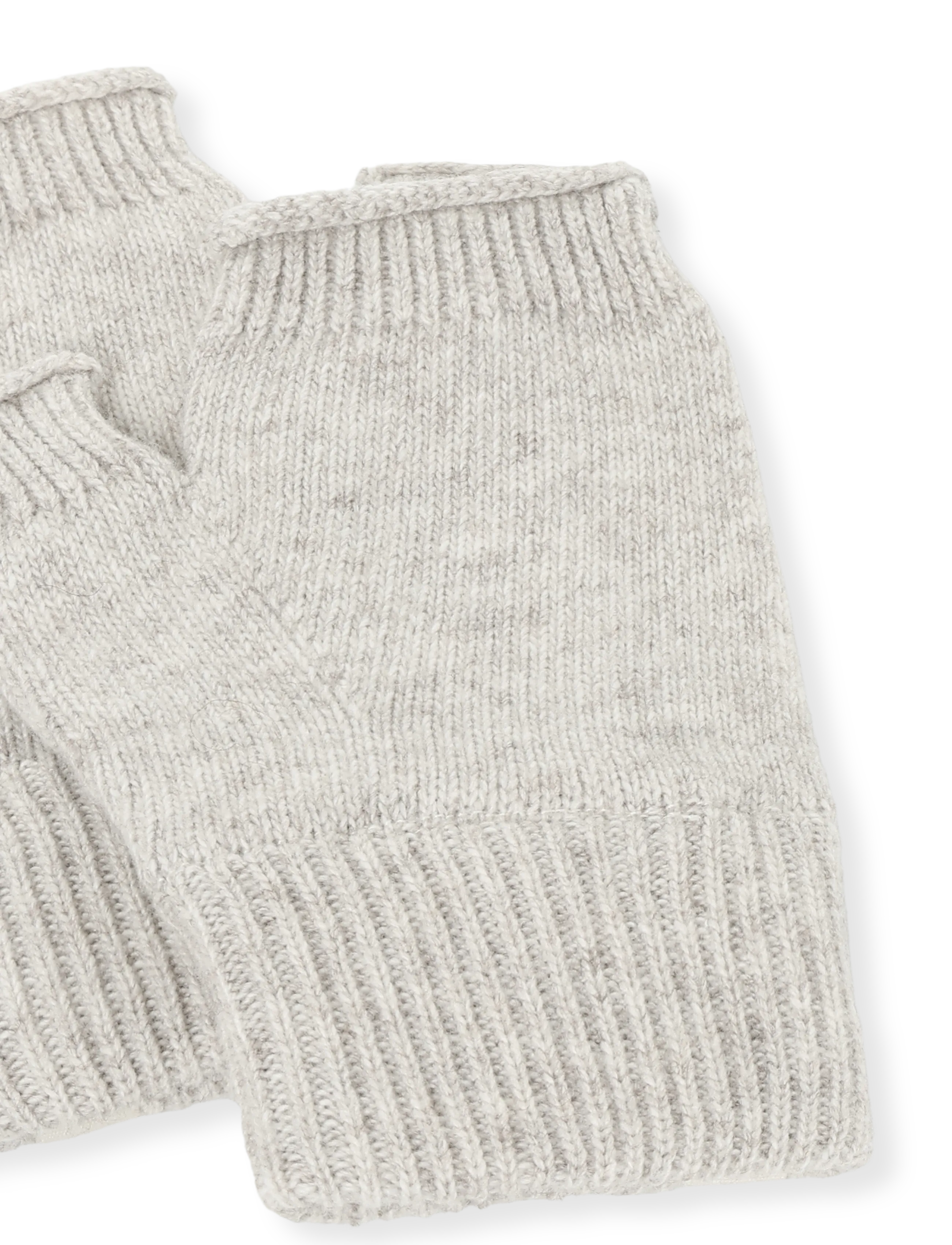 Esme Studios - ESElida Fingerless Gloves GOTS - aksessuaarid - sand melange - 2