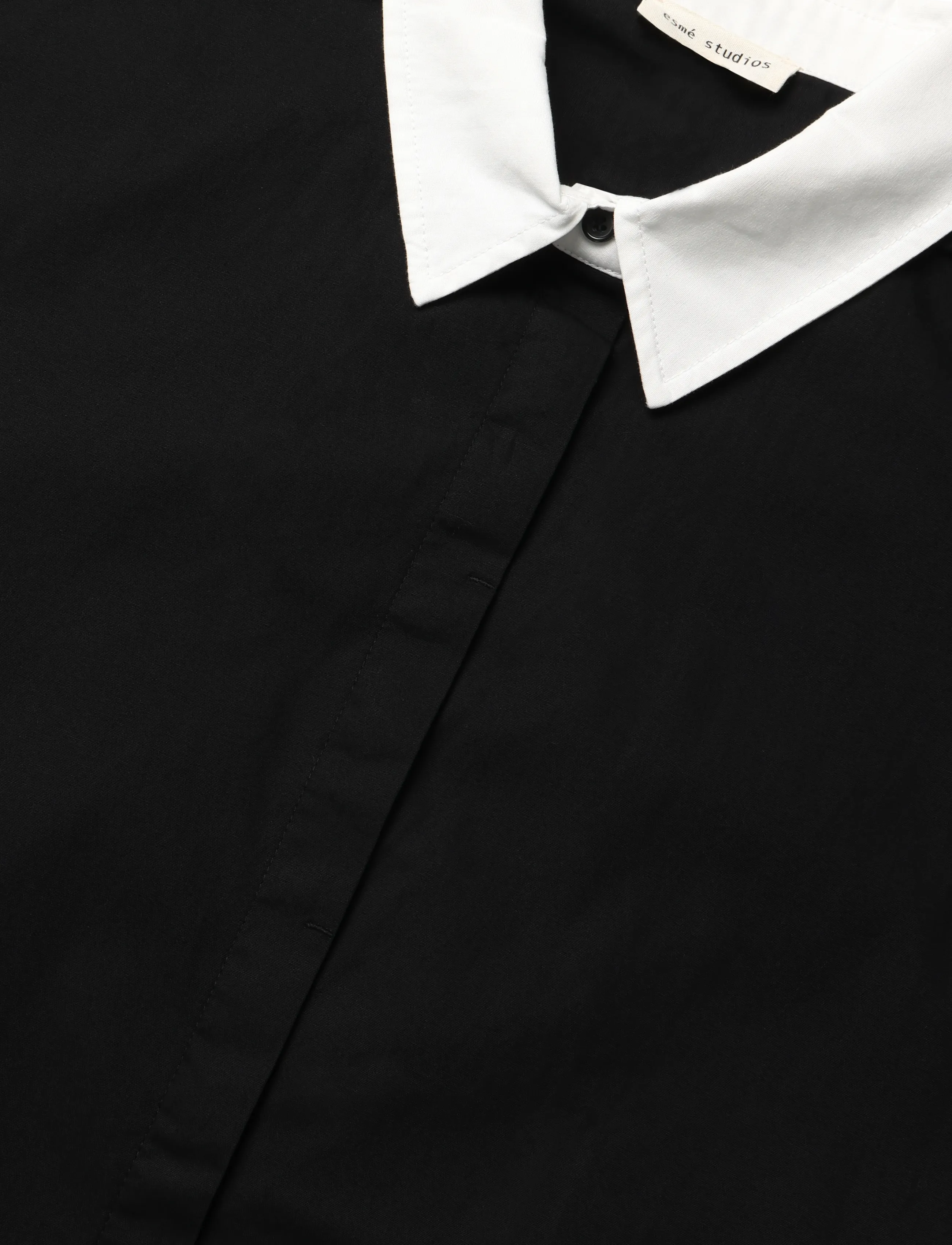 Esme Studios - ESRusso Shirt Dress - särkkleidid - black - 2