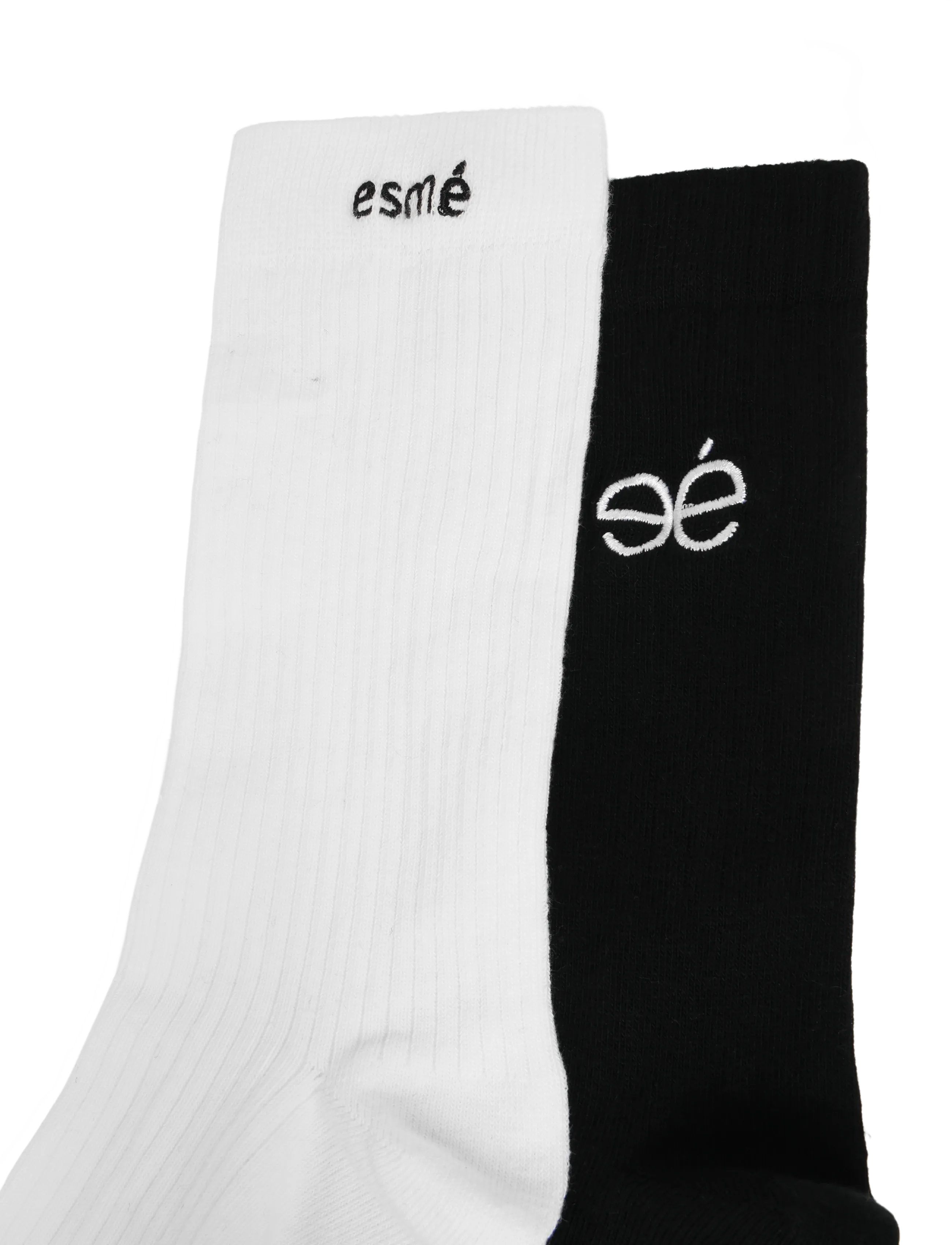 Esme Studios - ESMei Socks 2-pak - die niedrigsten preise - black / snow white - 4