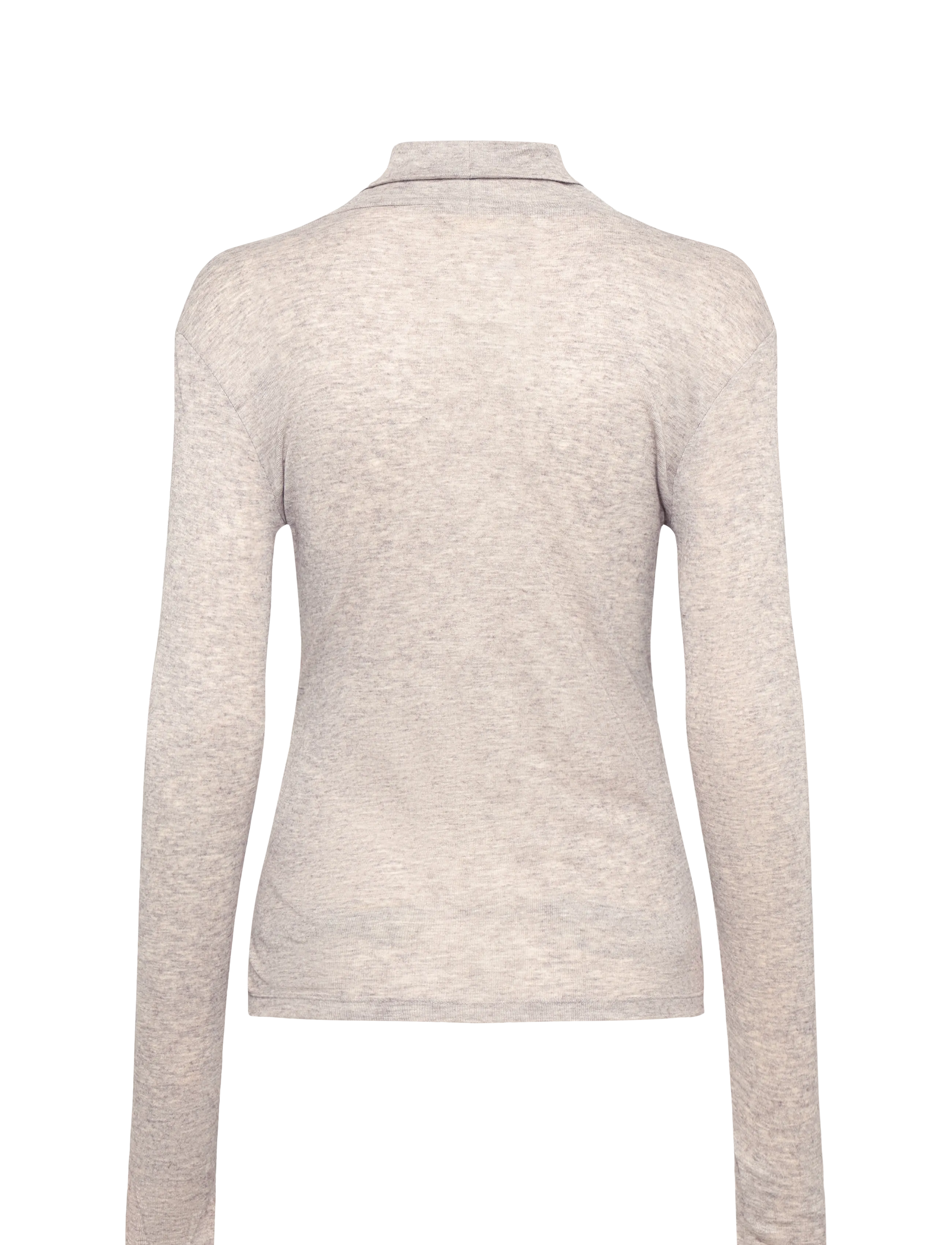 Esme Studios - ESEllia Roll Neck Top - turtleneck - brownie mÉlange - 1