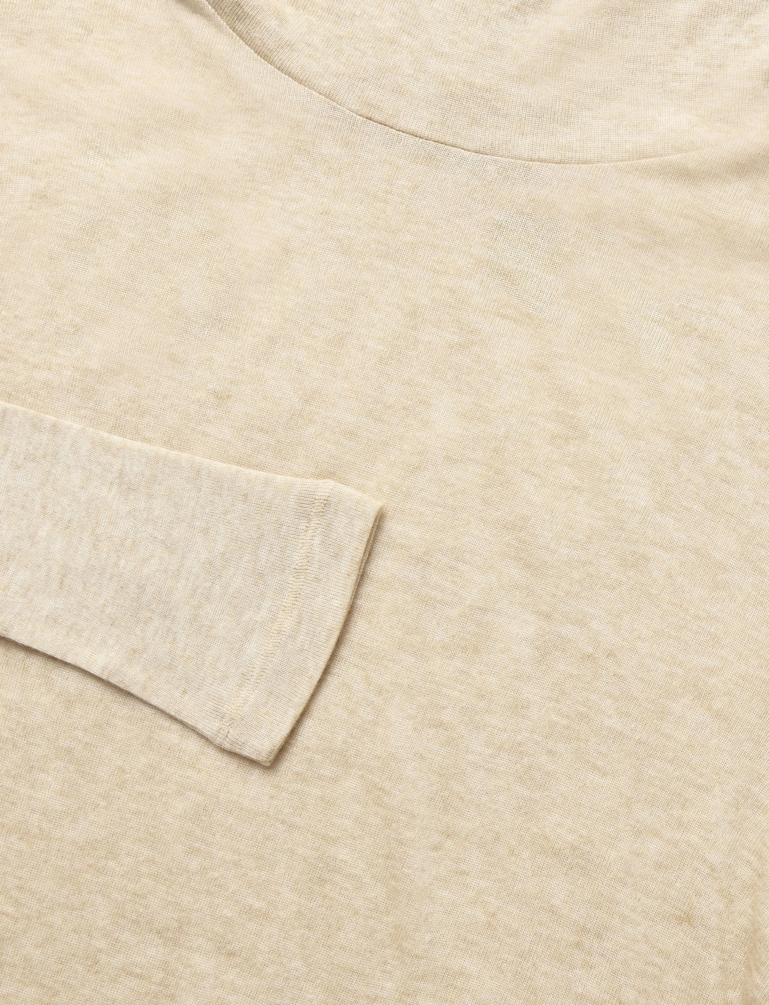 Esme Studios - ESEllia Roll Neck Top - polotröjor - wood ash mÉlange - 2