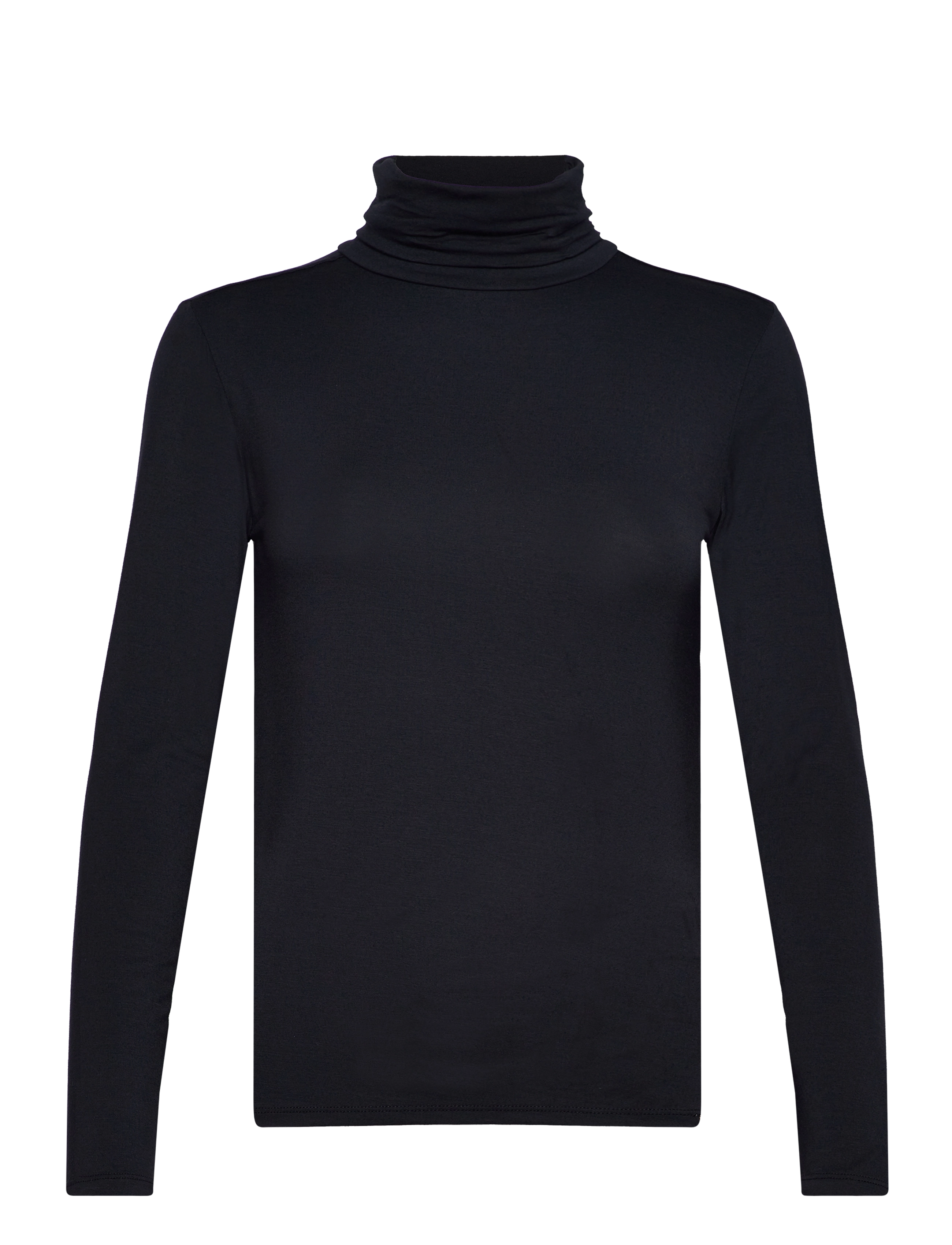 Esme Studios ESPenelope LS Roll Neck - Kläder - BLACK / black