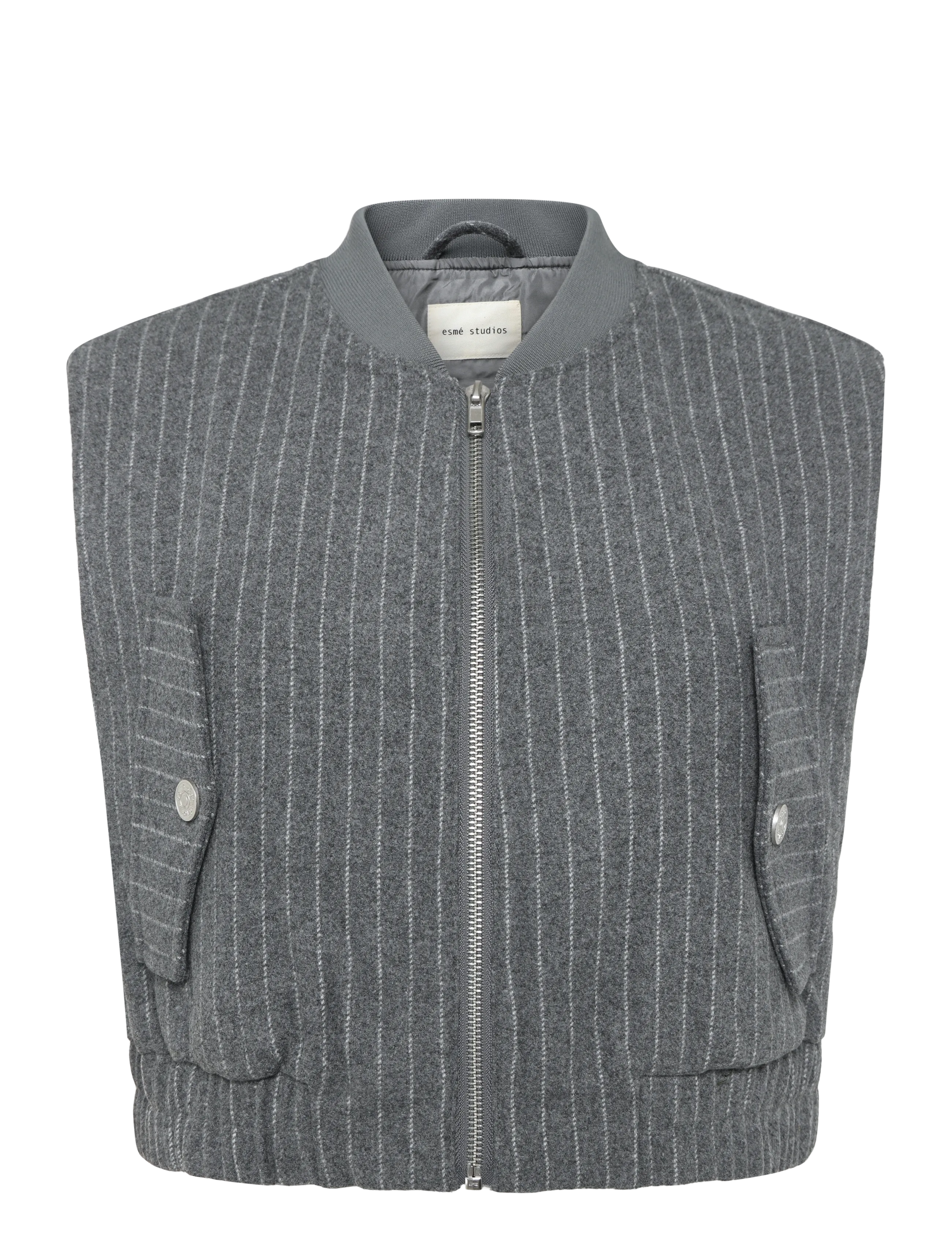 ESME STUDIOS Eshera Wolle Vest Grs Grau - XL - Damen
