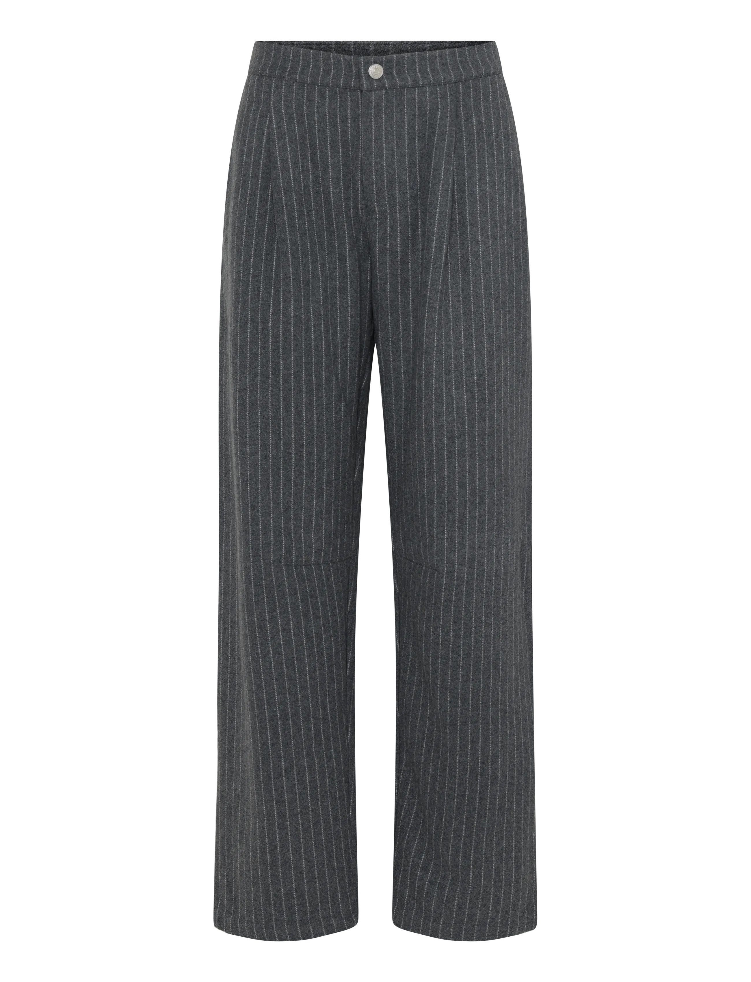 Esme Studios ESHera Wool Pants GRS - Kläder - GRAY MELANGE / grey