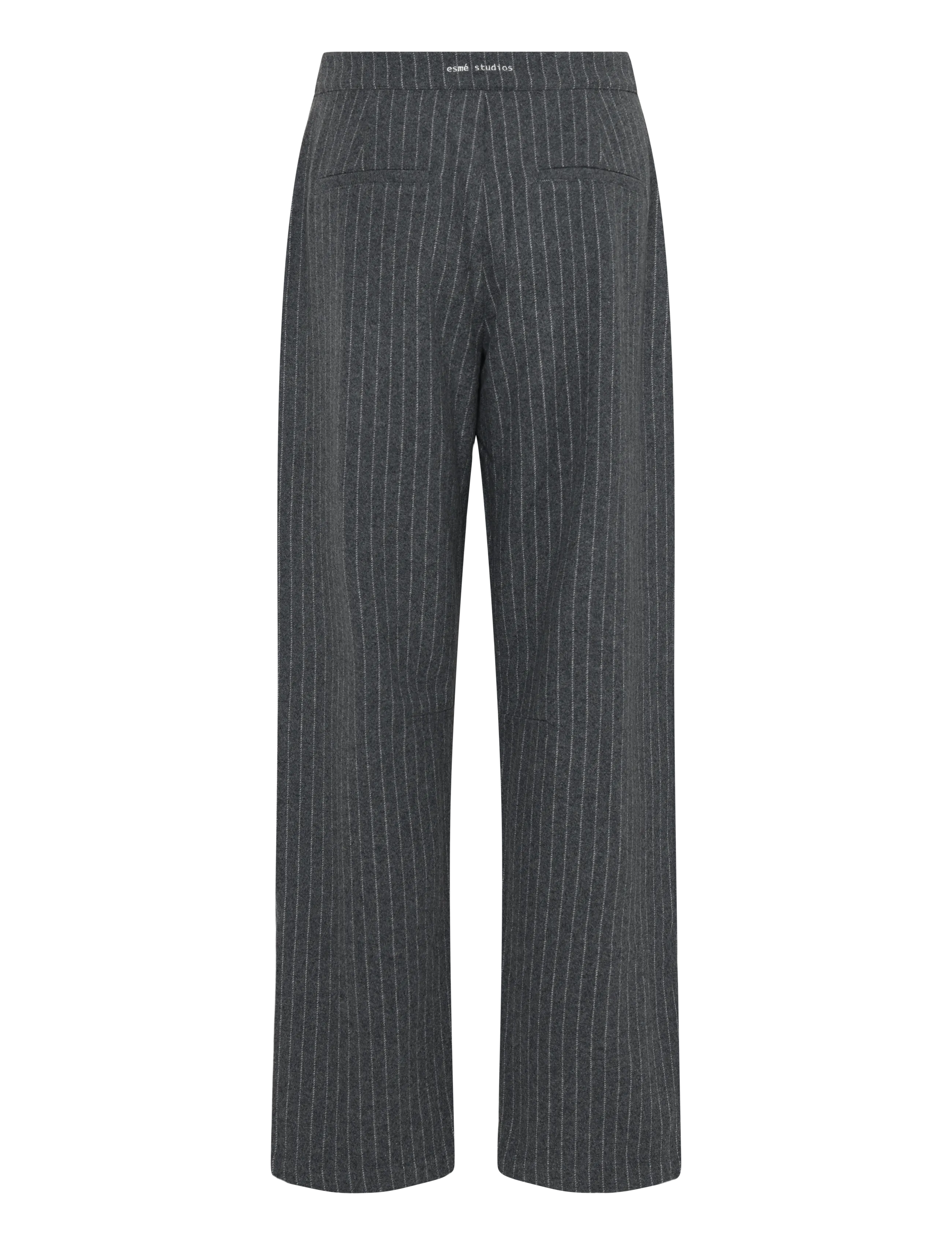 Esme Studios - ESHera Wool Pants GRS - kostymbyxor - gray melange - 1
