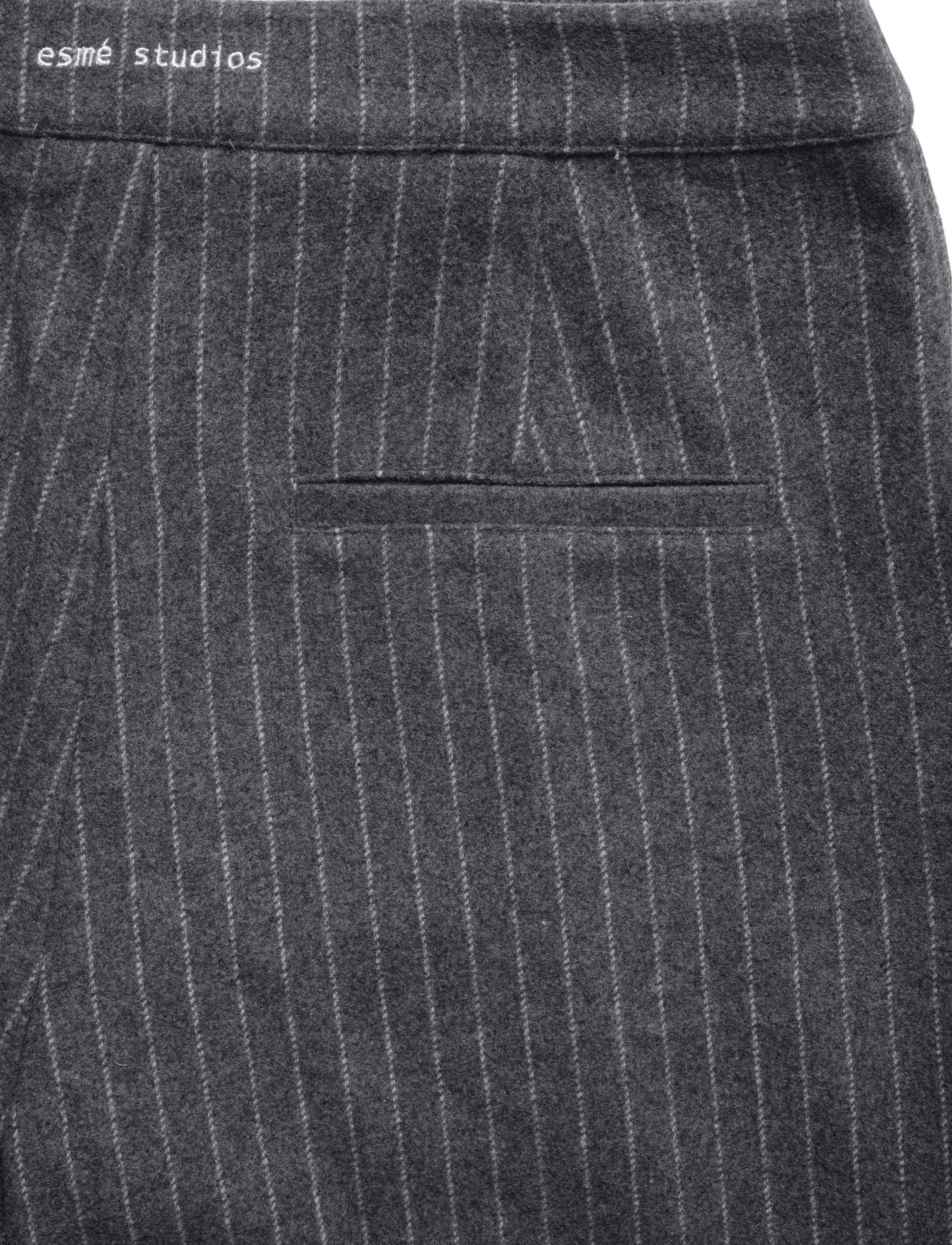 Esme Studios - ESHera Wool Pants GRS - kostymbyxor - gray melange - 4