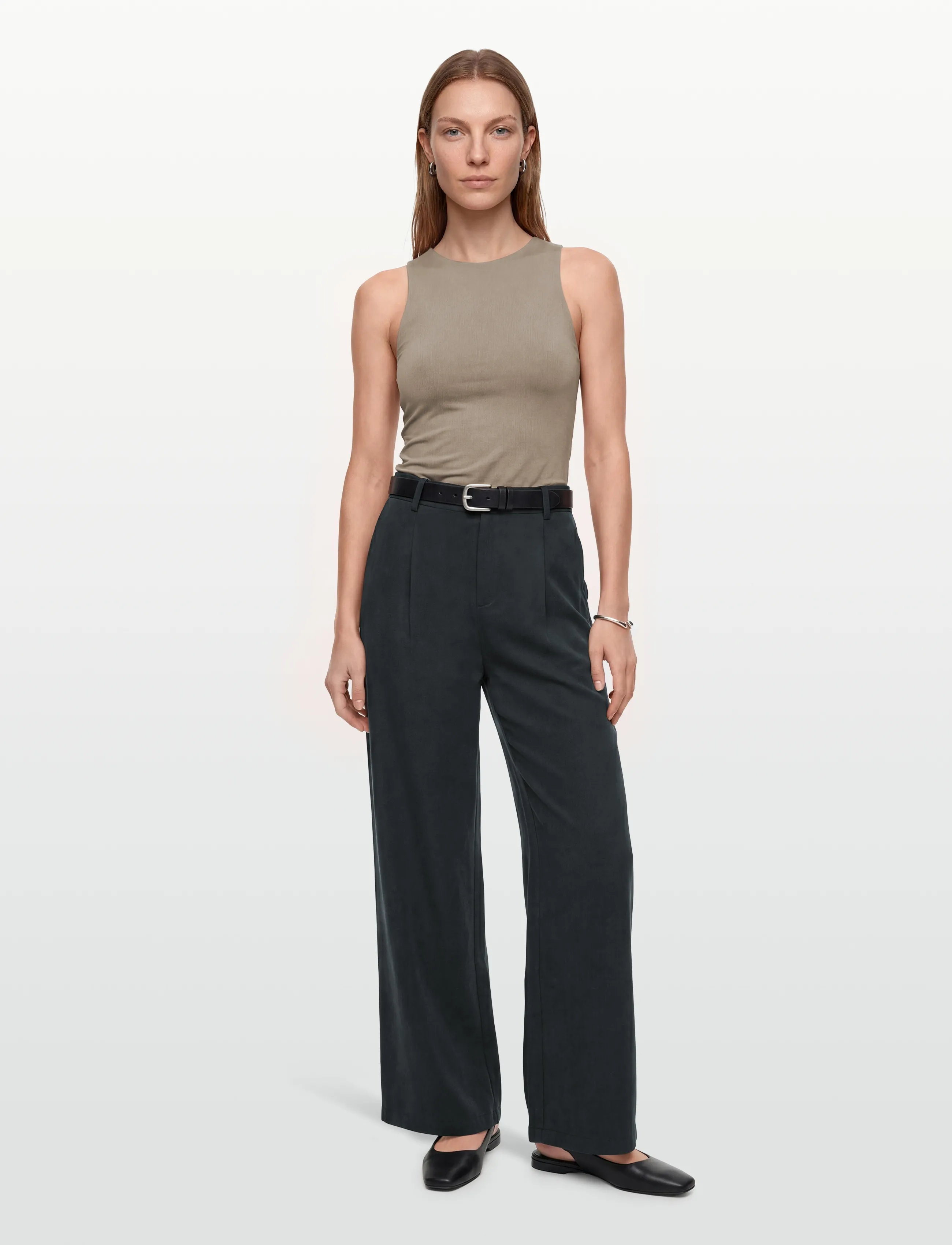Esme Studios - ESMara Wide Pants - bukser med brede ben - black - 0