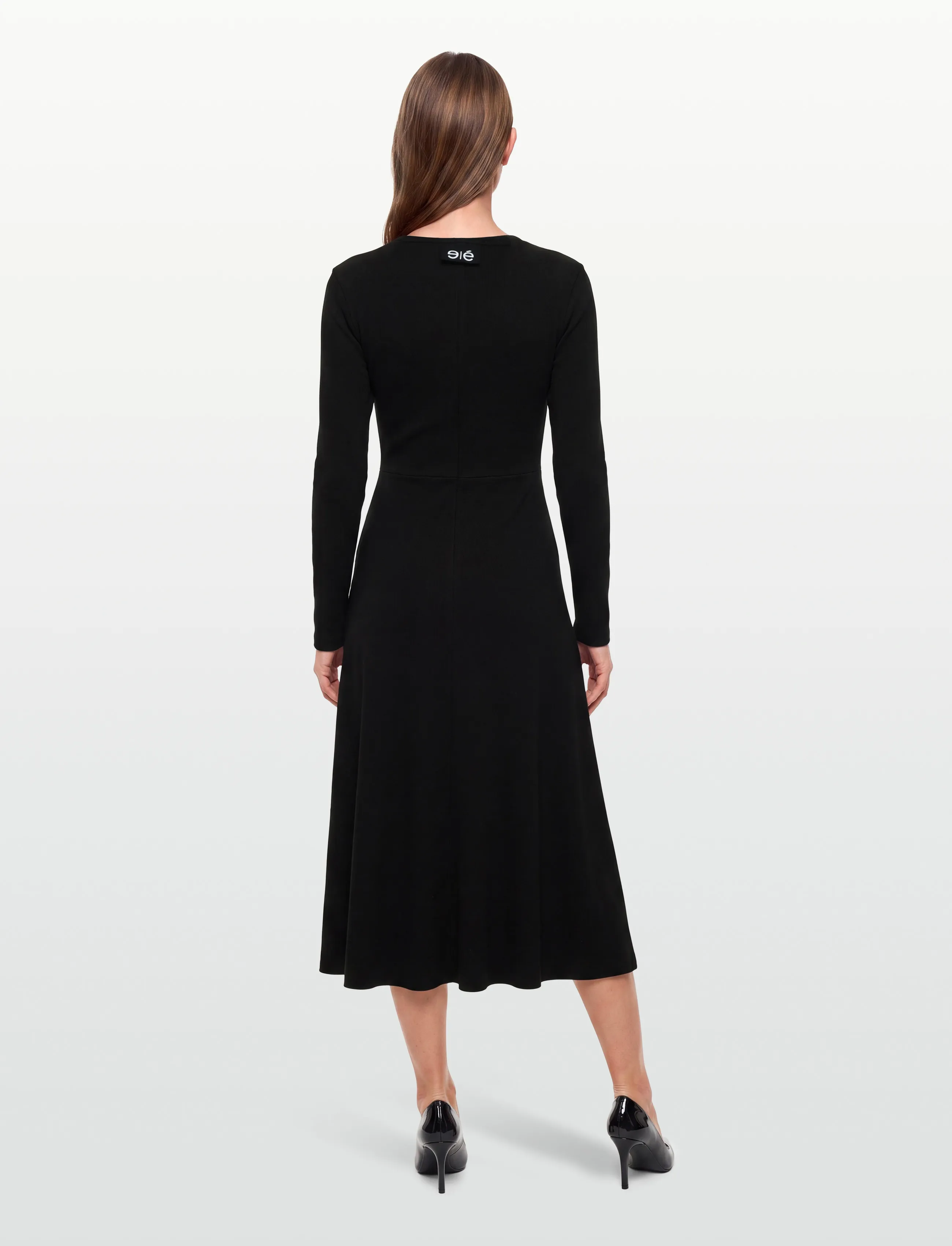 Esme Studios - ESAriel Dress GOTS - maxiklänningar - black - 4