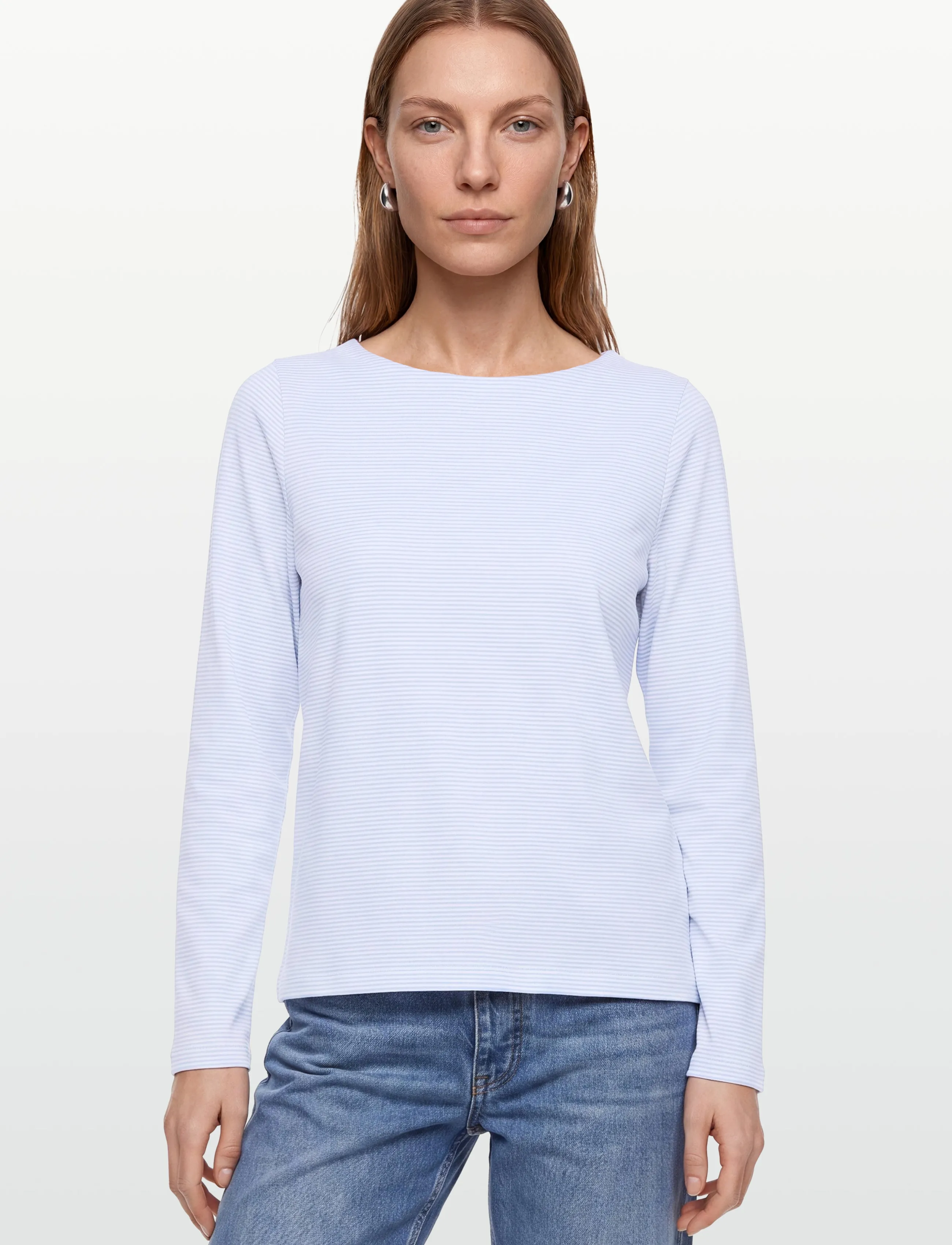 Esme Studios - ESJenna LS Blouse GOTS - long-sleeved blouses - kentucky blue - 3