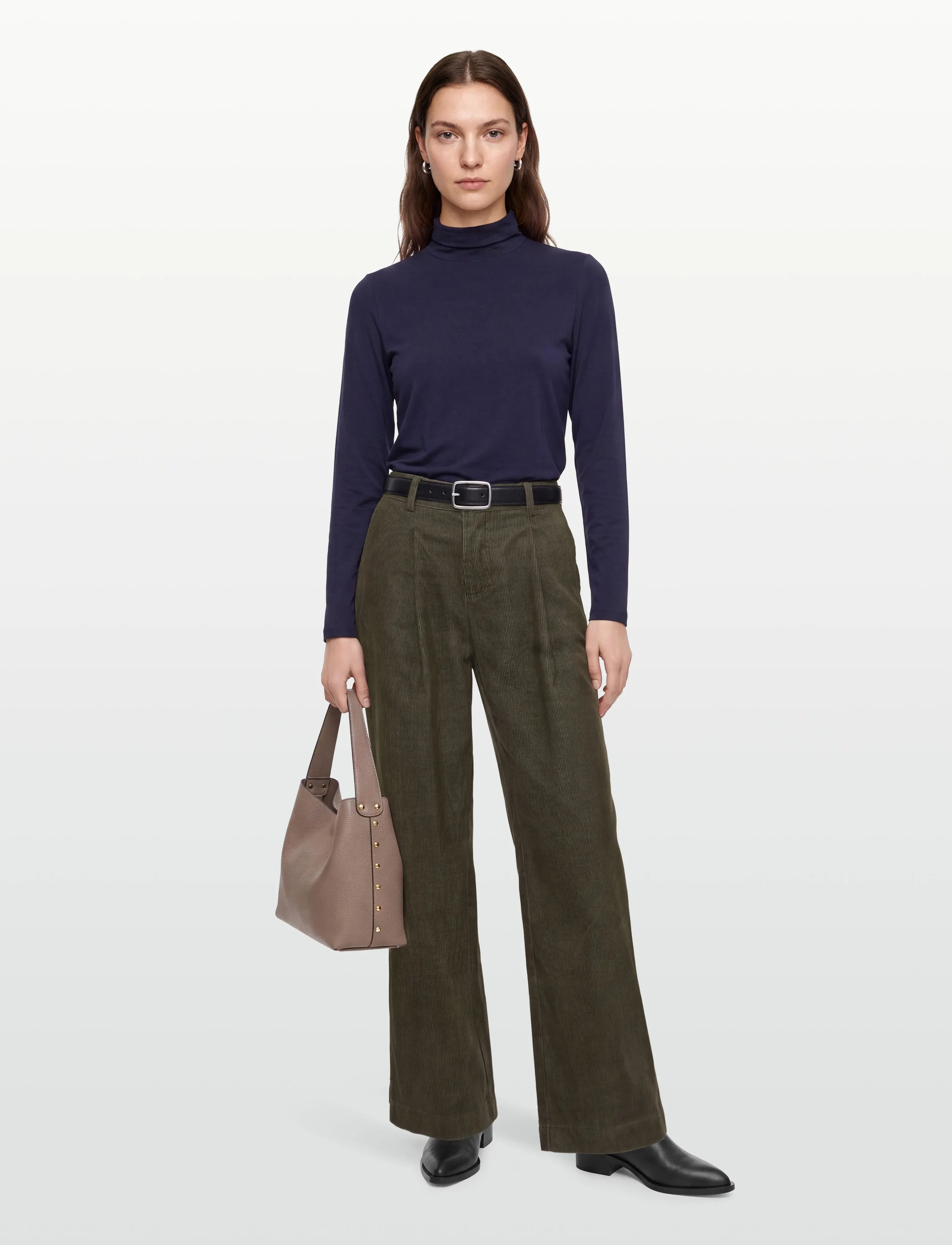 Esme Studios ESParisa Pants - Vida byxor - STONE GRAY / grey