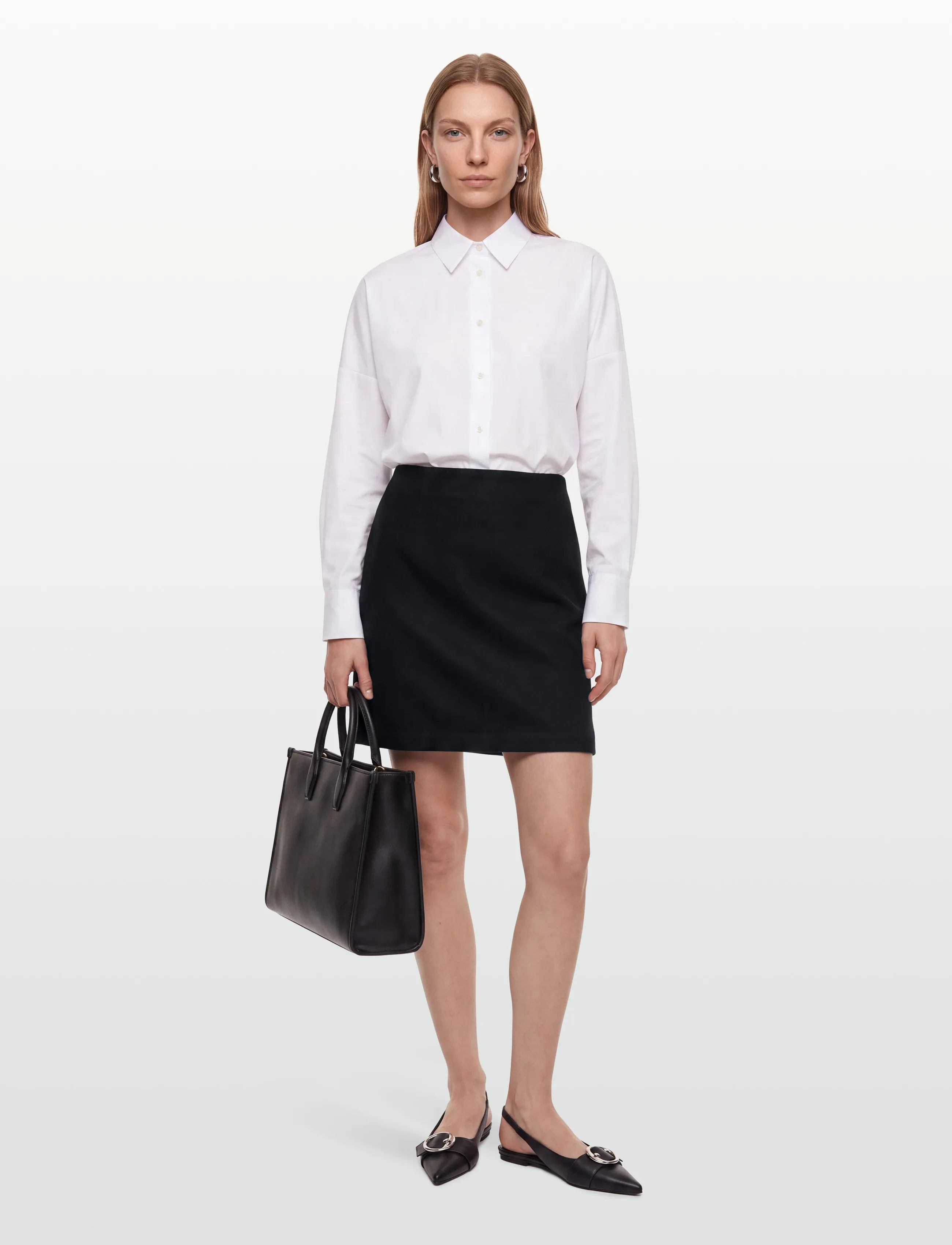 Esme Studios - ESBecca Wool Skirt GRS - miniseelikud - dark sapphire - 0