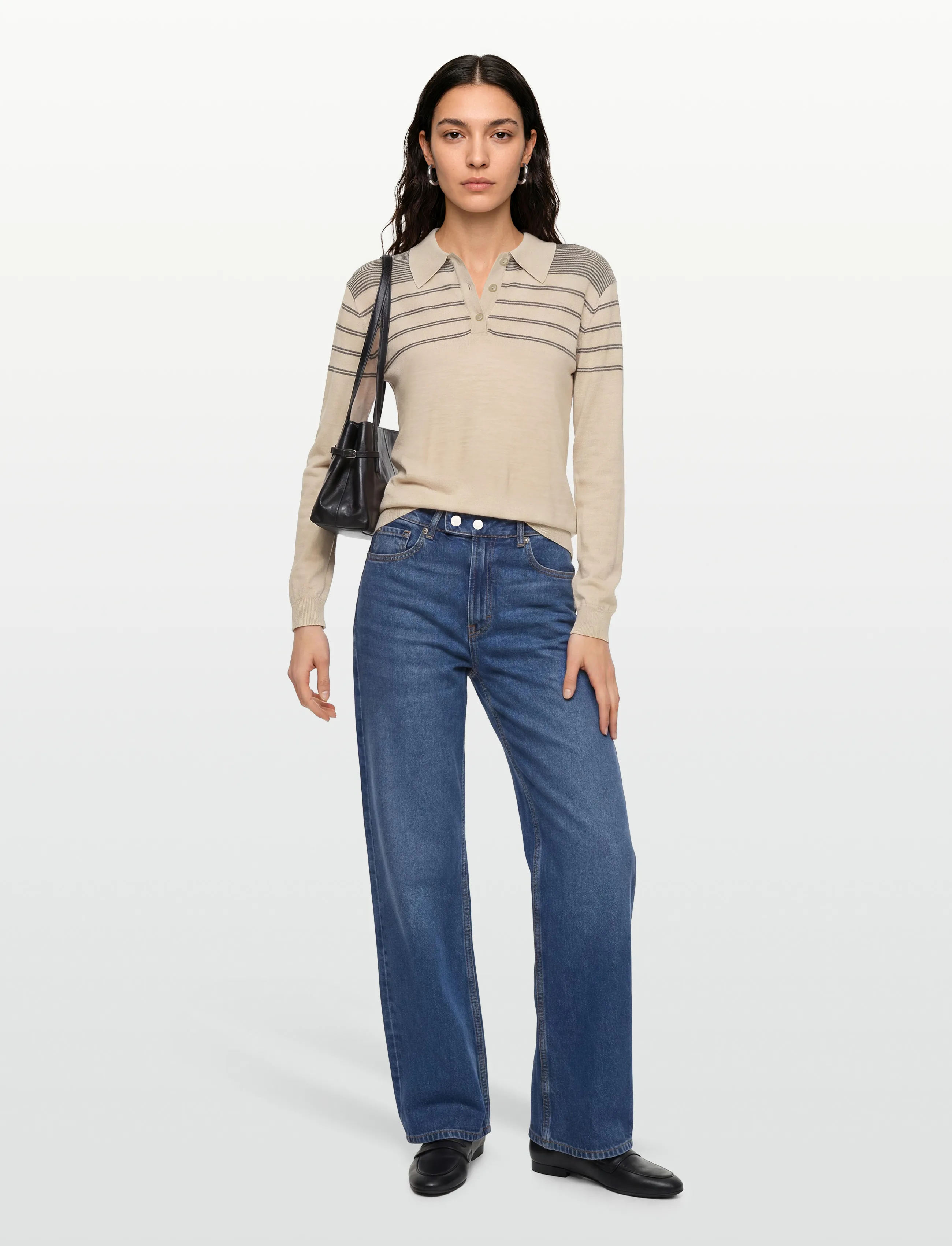 Esme Studios - ESJill Knit Polo - sheer bliss - 0