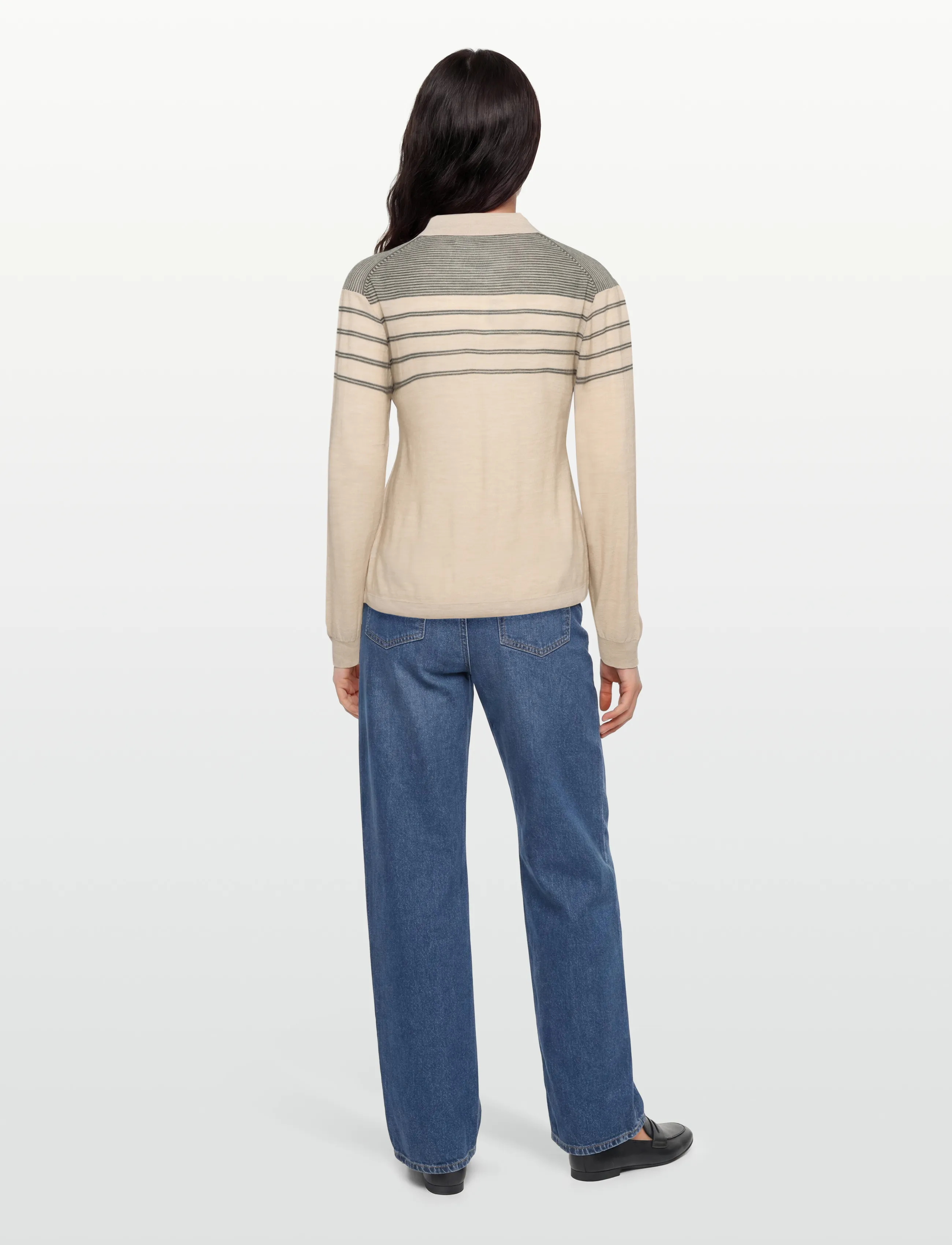 Esme Studios - ESJill Knit Polo - sheer bliss - 4