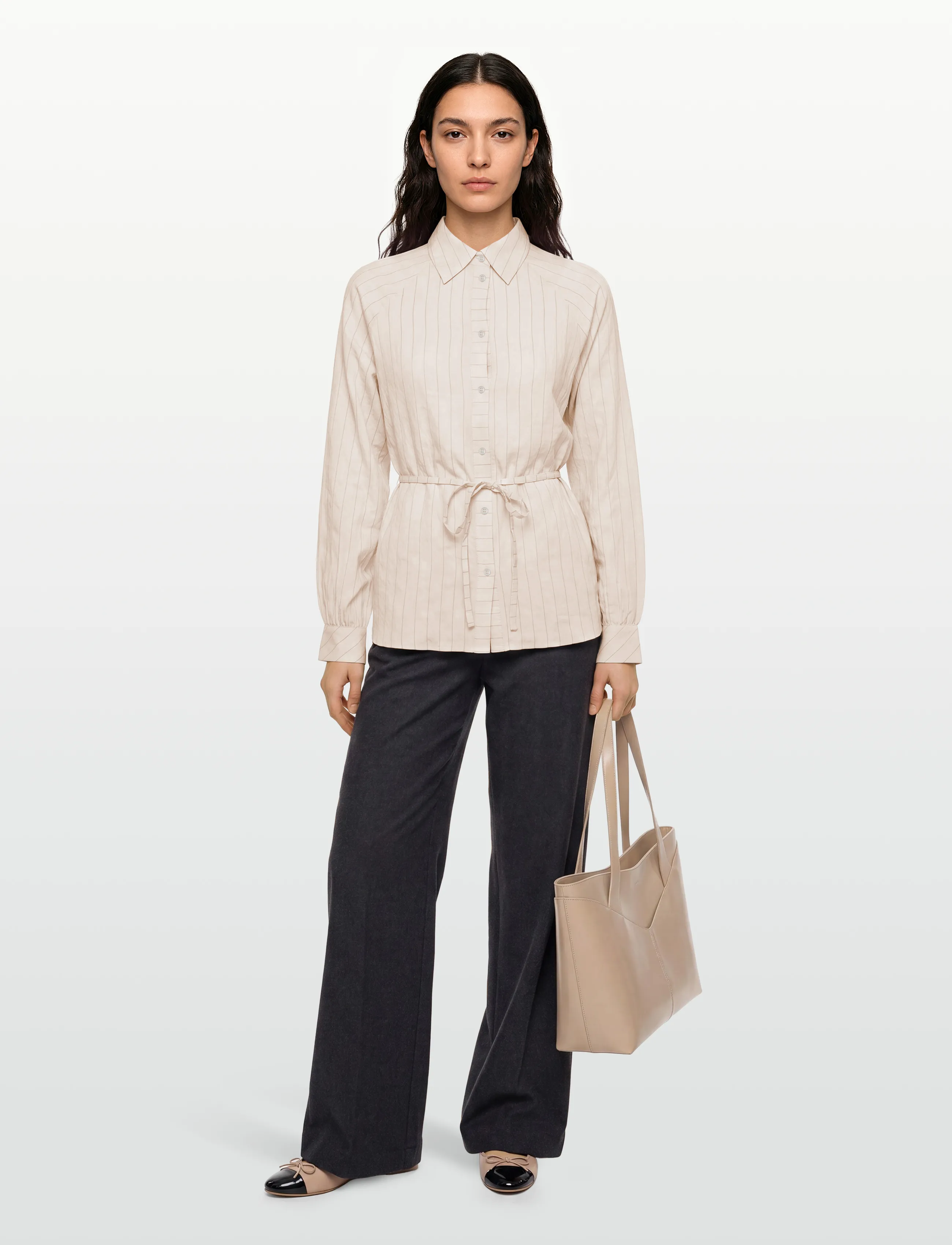 Esme Studios - ESMalika Shirt - long-sleeved shirts - perfectly pale - 0