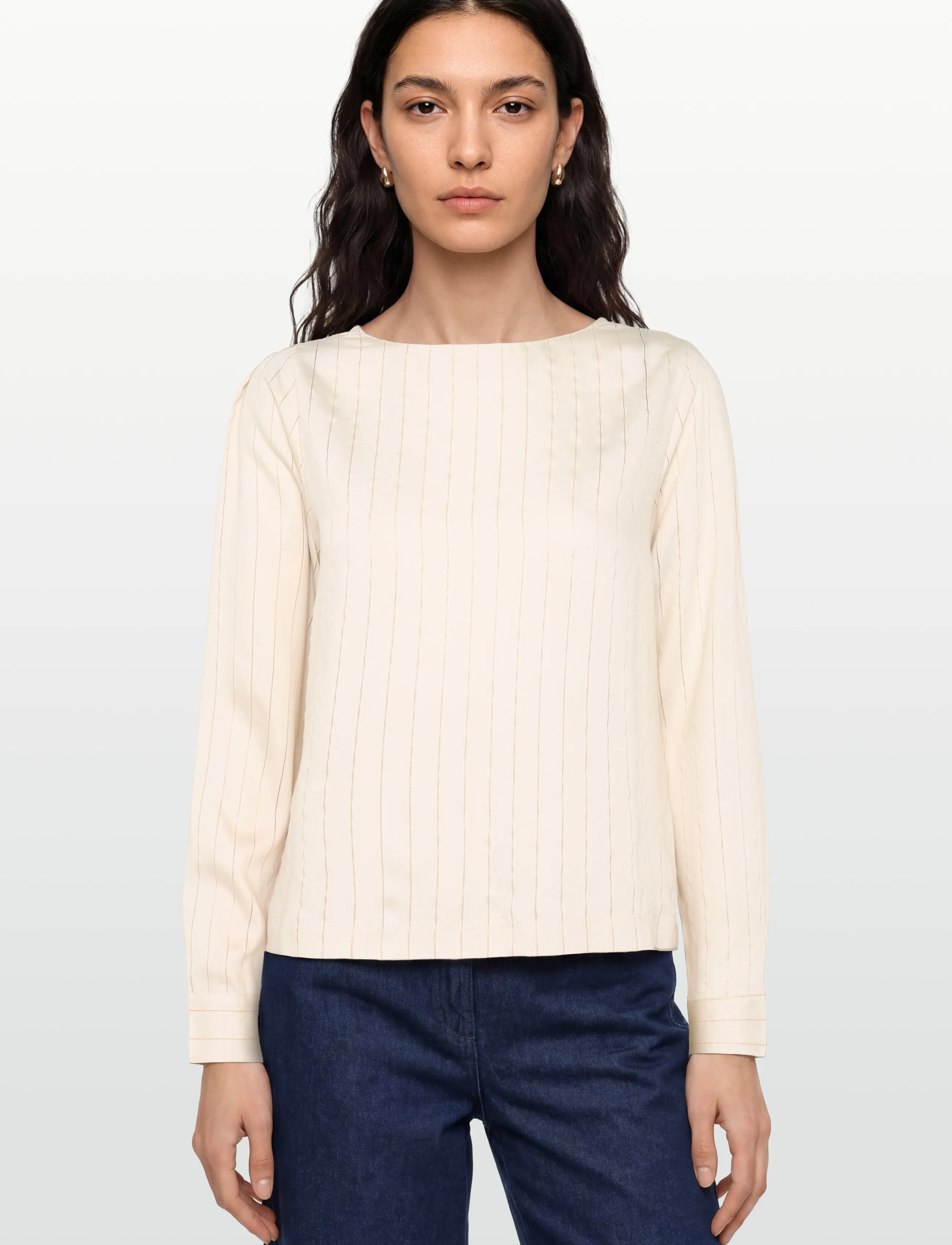 Esme Studios - ESMalika Boatneck Blouse - langærmede bluser - perfectly pale - 3